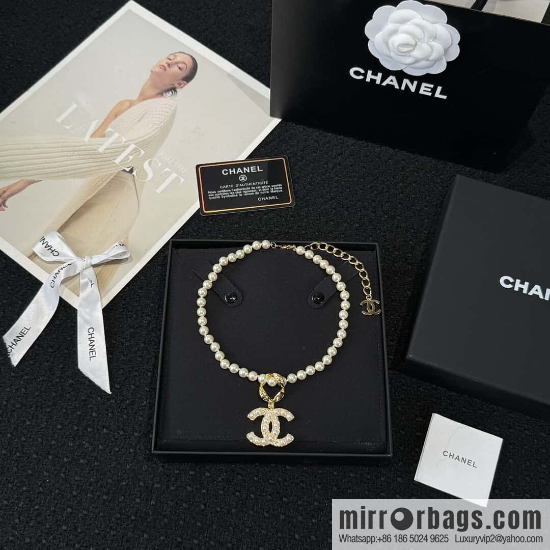 ❗️New ❗️☀️ New ☑️ Chanel Double C Pearl Necklace ☀️