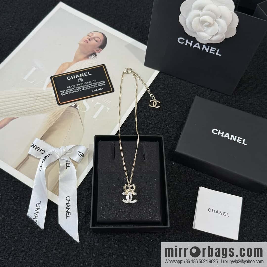 ❗️New ❗️☀️ New ☑️ Chanel Double C Clover Necklace ☀️