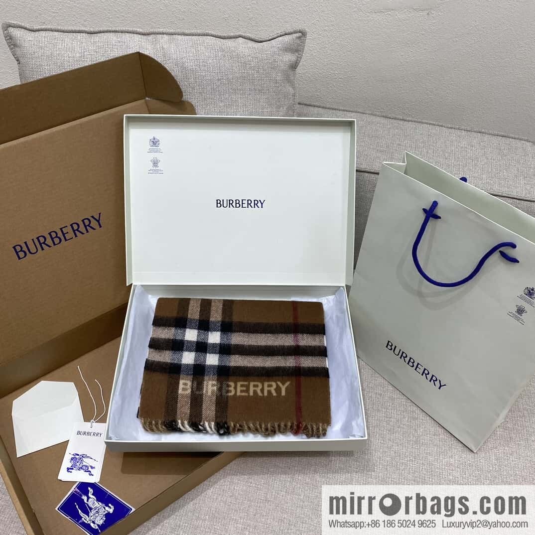 ๐๐๐๐๐๐๐แฆโข two-tone contrast plaid cashmere scarf | | Camel