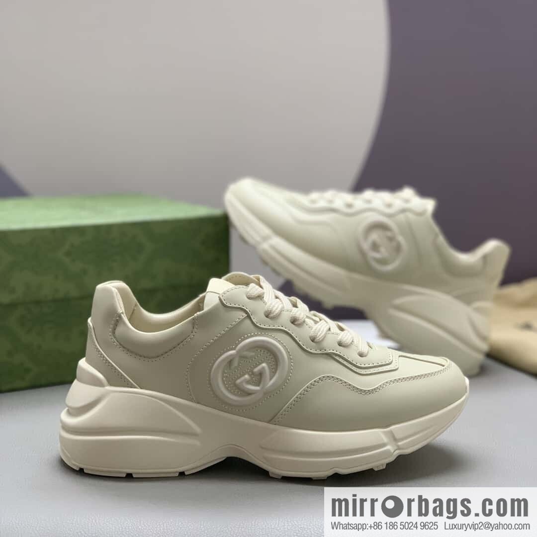 GUCCI 🔥 [G Replica Luxury Handbag High Version] Men's and Women's Retro Sneakers