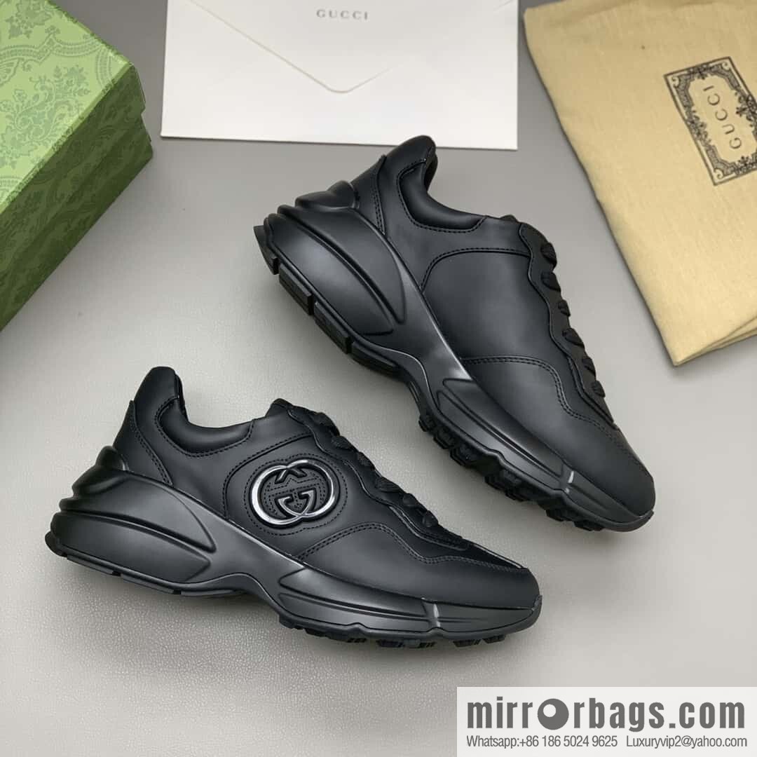 GUCCI 🔥 [G Replica Luxury Handbag High Version] Men's and Women's Retro Sneakers