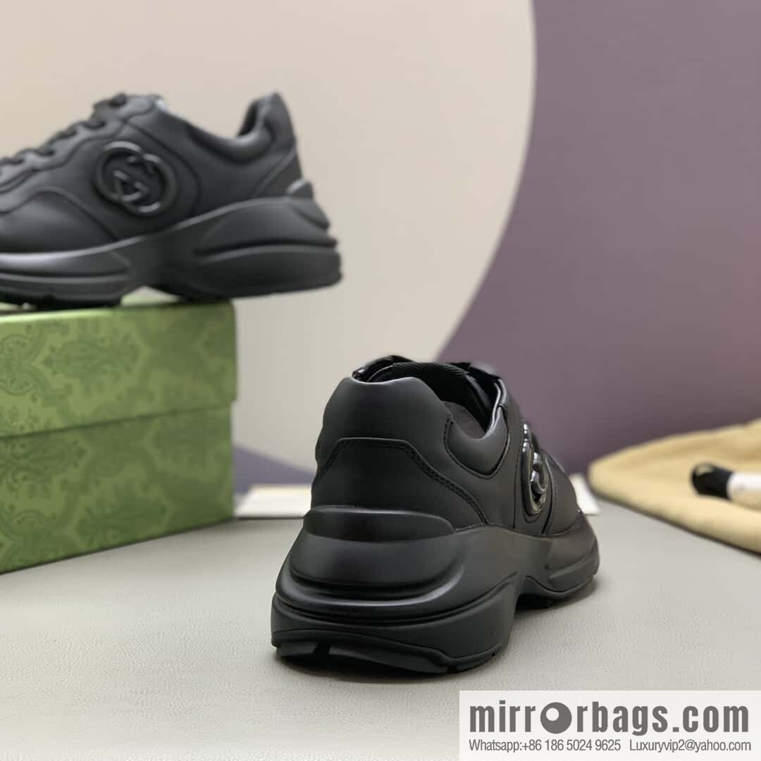 GUCCI 🔥 [G Replica Luxury Handbag High Version] Men's and Women's Retro Sneakers