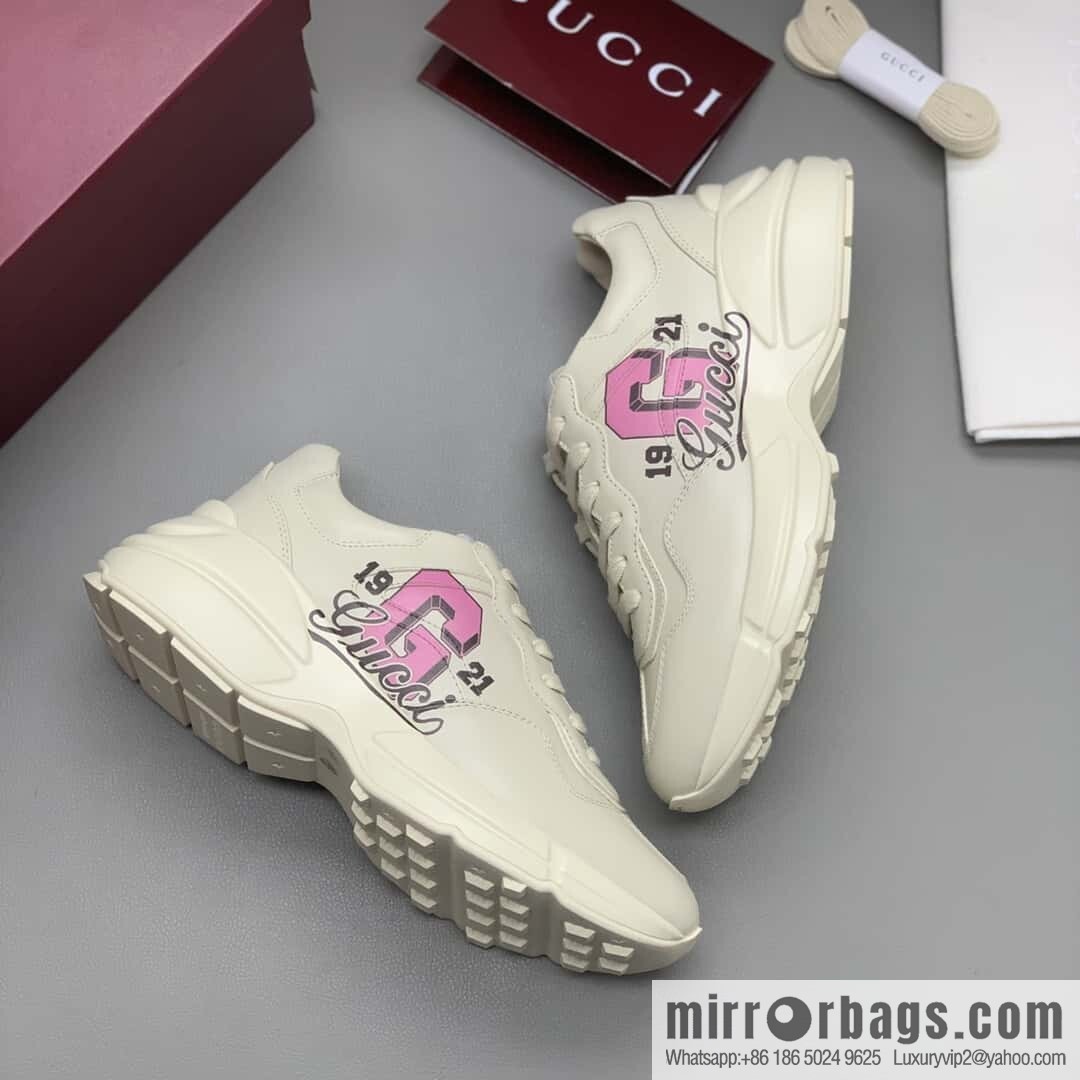 GUCCI 🔥 [G Replica Luxury Handbag High Version] Men's and Women's Retro Sneakers