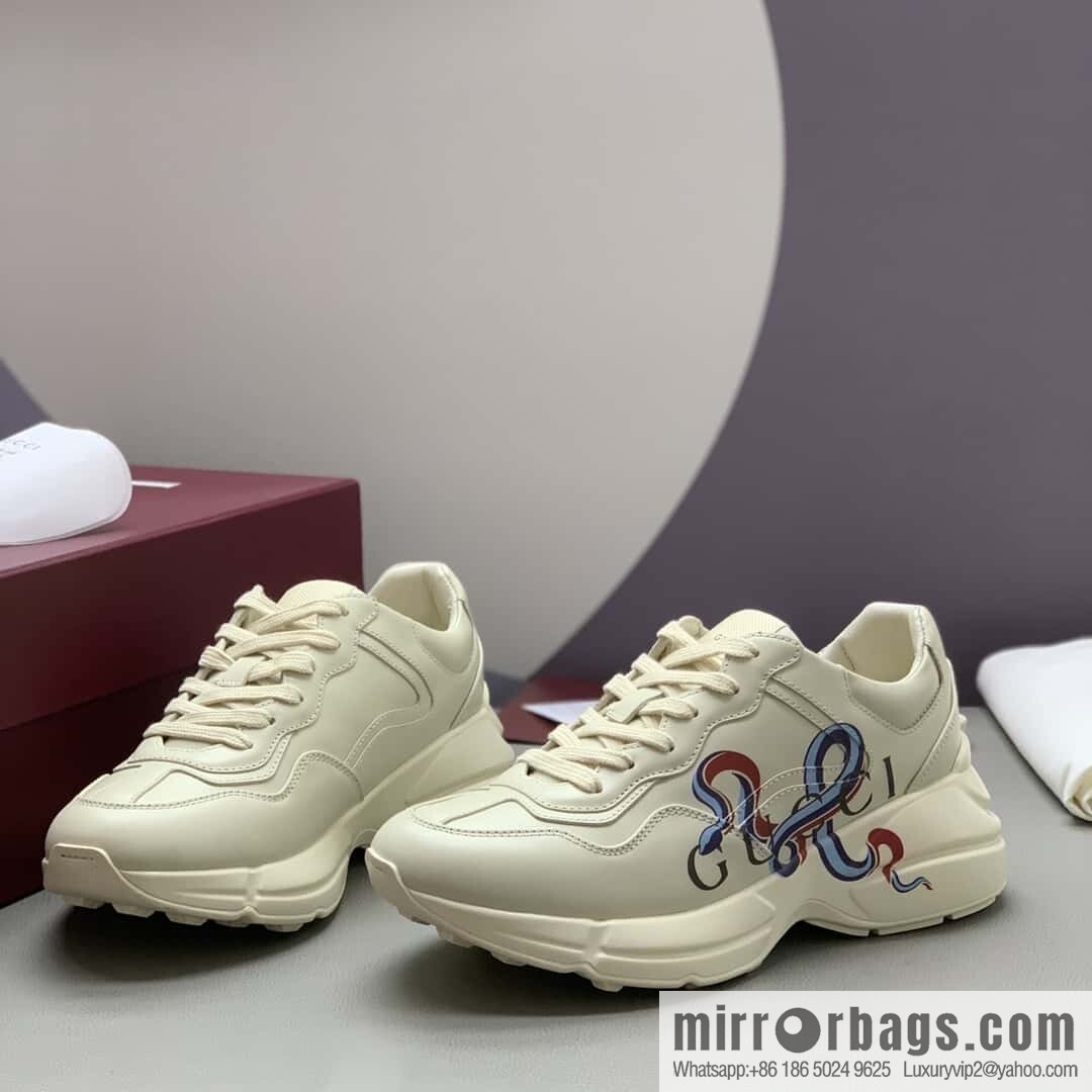 GUCCI 🔥 [New G Replica Luxury Handbag High Version] Men's and Women's Retro Sneakers