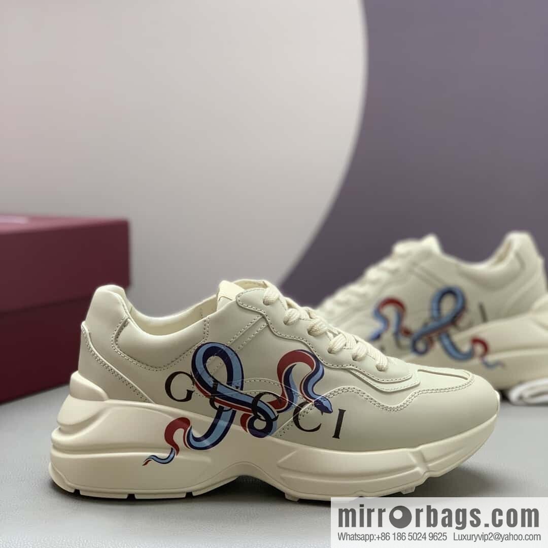 GUCCI 🔥 [New G Replica Luxury Handbag High Version] Men's and Women's Retro Sneakers