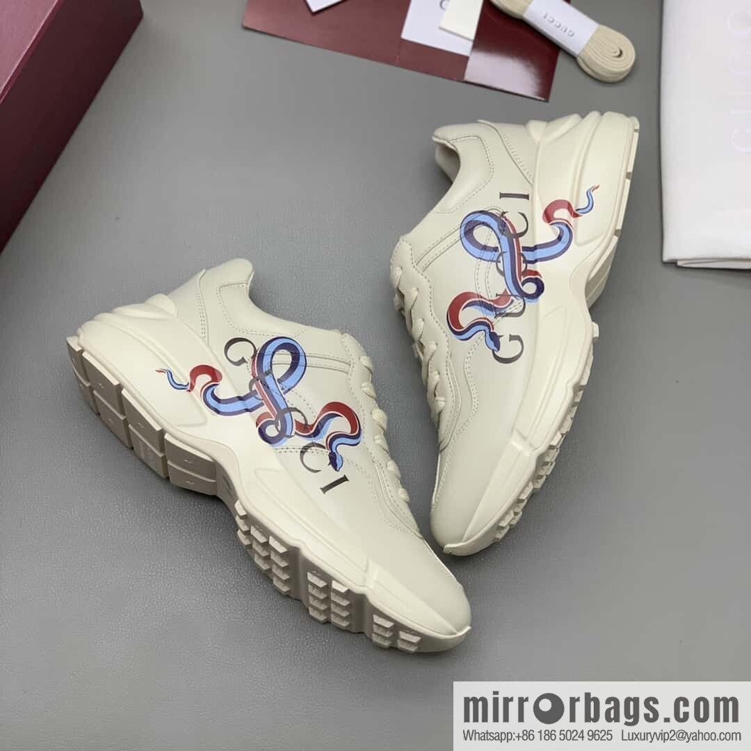 GUCCI 🔥 [New G Replica Luxury Handbag High Version] Men's and Women's Retro Sneakers