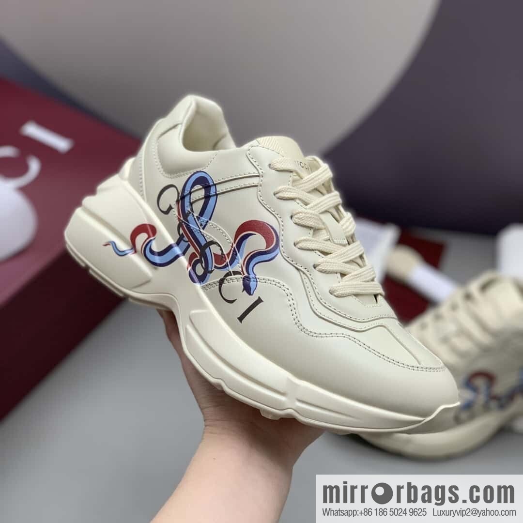 GUCCI 🔥 [New G Replica Luxury Handbag High Version] Men's and Women's Retro Sneakers