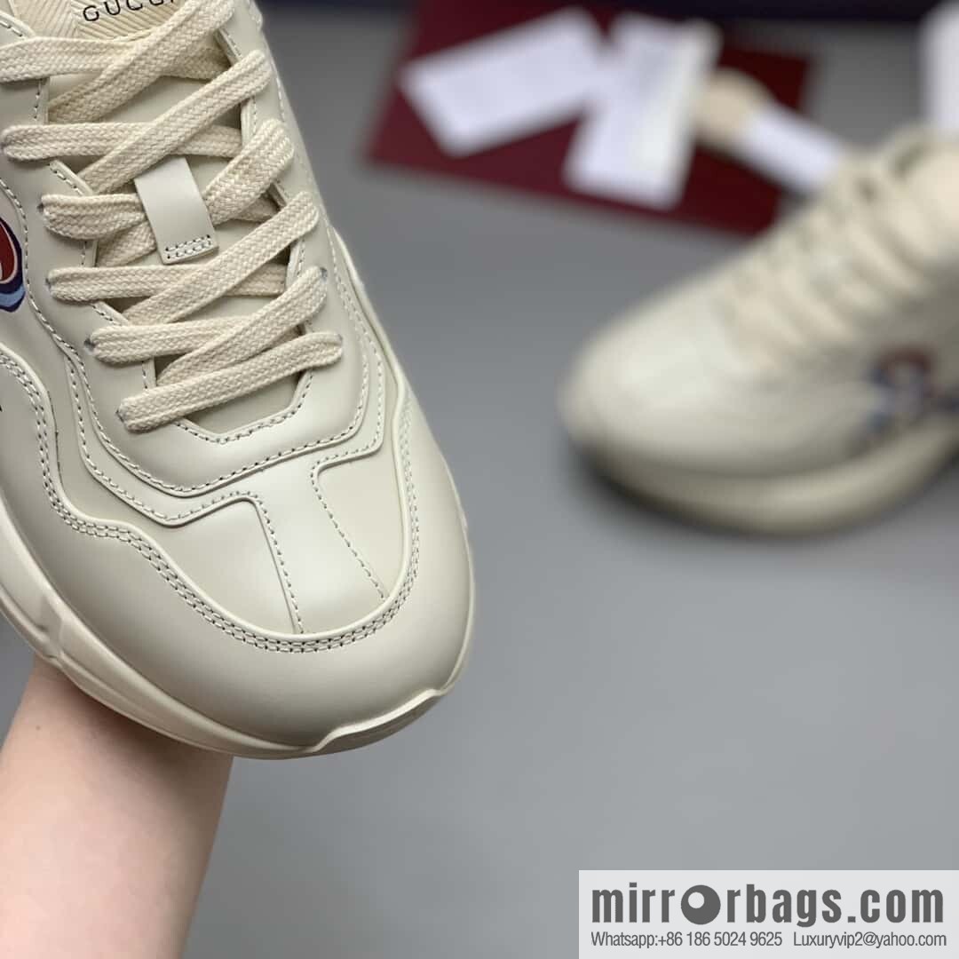 GUCCI 🔥 [New G Replica Luxury Handbag High Version] Men's and Women's Retro Sneakers