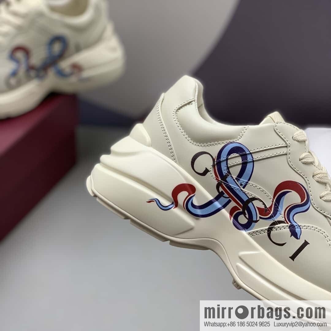 GUCCI 🔥 [New G Replica Luxury Handbag High Version] Men's and Women's Retro Sneakers