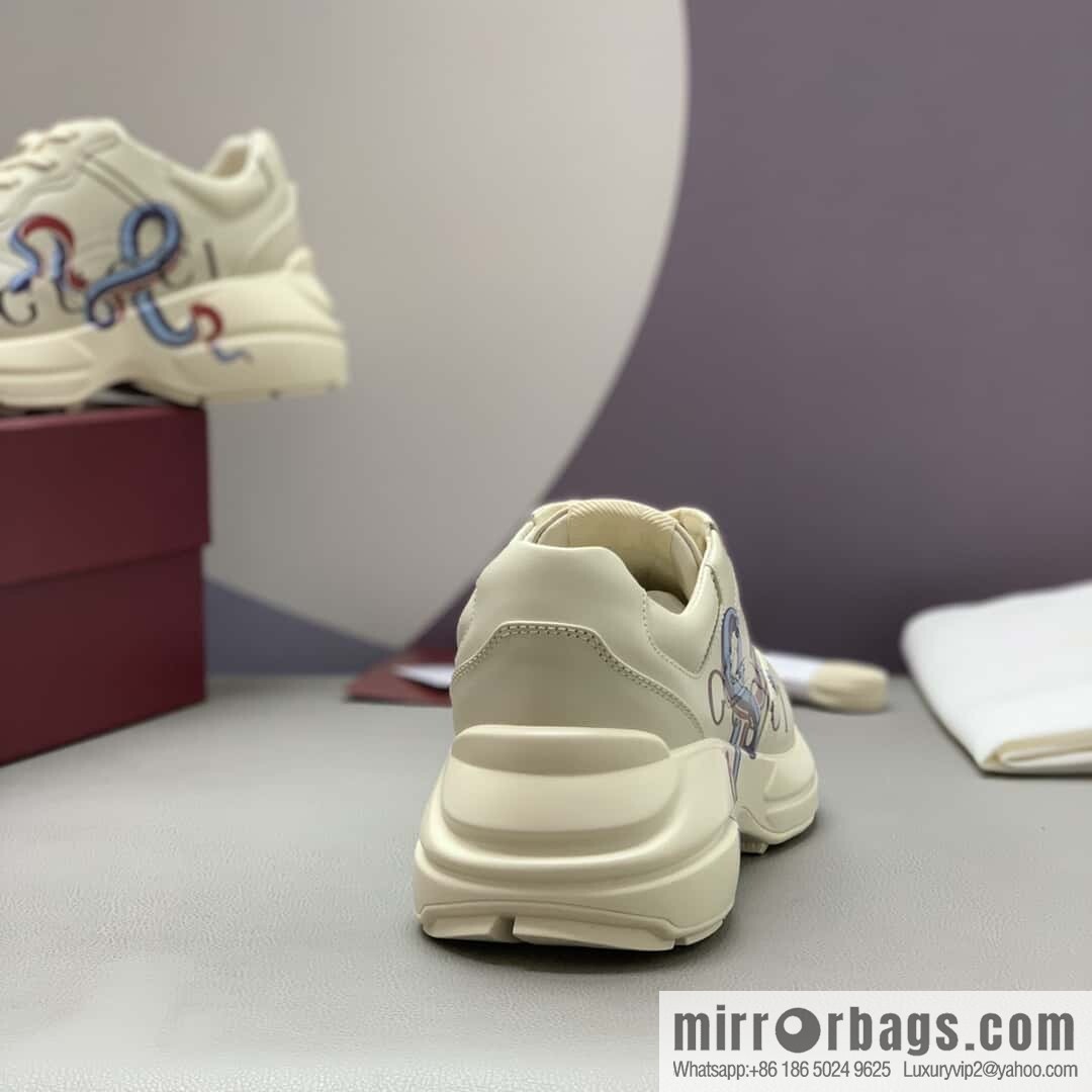 GUCCI 🔥 [New G Replica Luxury Handbag High Version] Men's and Women's Retro Sneakers