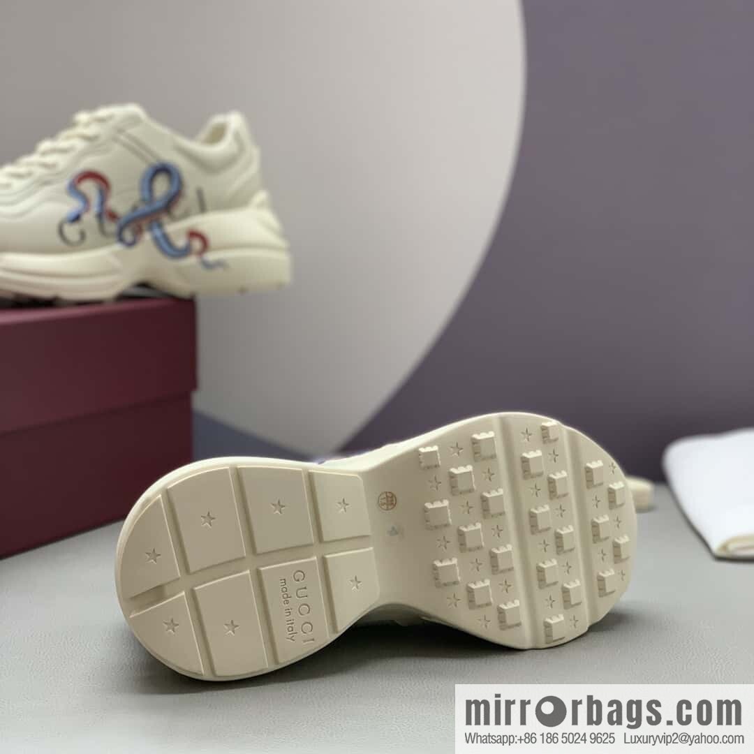 GUCCI 🔥 [New G Replica Luxury Handbag High Version] Men's and Women's Retro Sneakers
