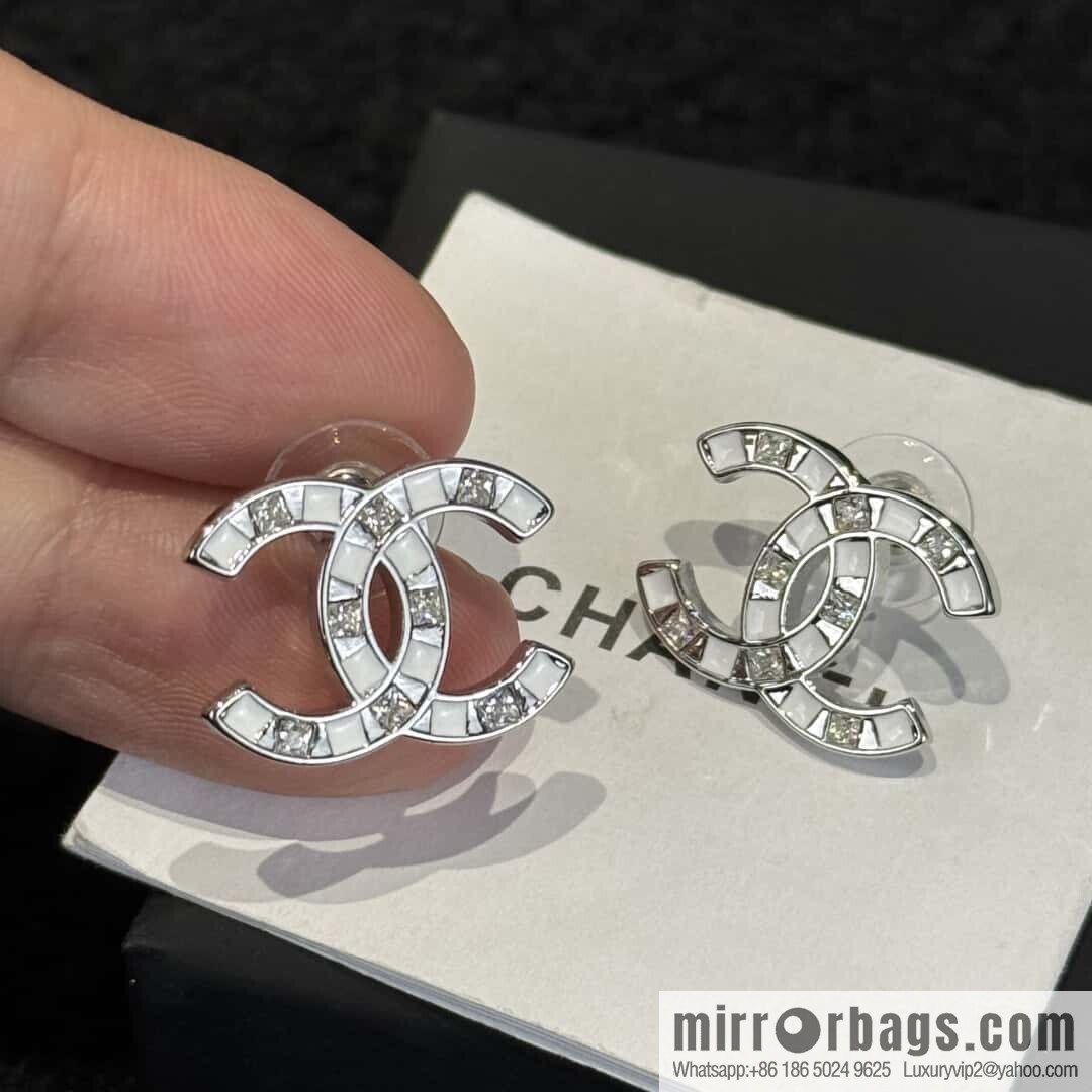 ❗️New ❗️☀️ New ☑️ Chanel C1 Double C Interval Drill Earrings ☀️