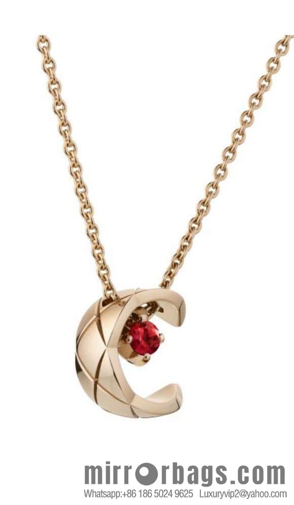 ❗️New ❗️ New ☑️ Chanel coco crush series red diamond water ice moon, moon necklace