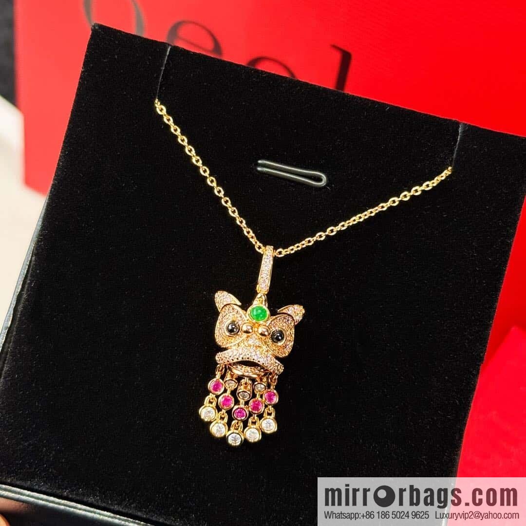 ❗️New ❗️ ☀️ Qeelin full diamond lion tassel necklace ☀️