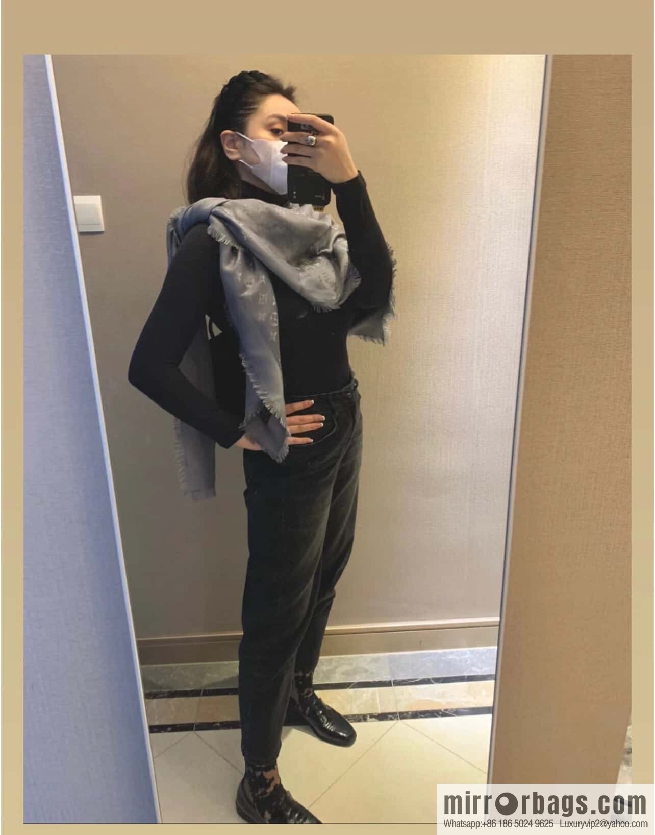 𝐋𝐨𝐮𝐢𝐬 𝐕𝐮𝐢𝐭𝐭𝐨ɴ•『 shine monogram scarf shawl M75120