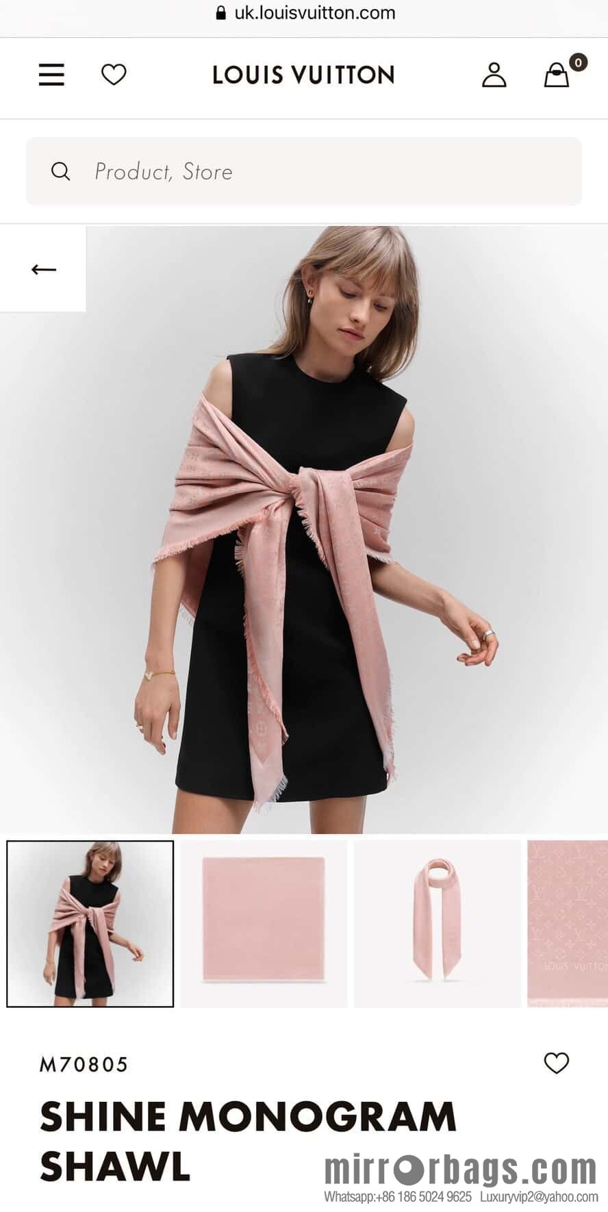 𝐋𝐨𝐮𝐢𝐬 𝐕𝐮𝐢𝐭𝐭𝐨ɴ•『 shine monogram scarf shawl M70805