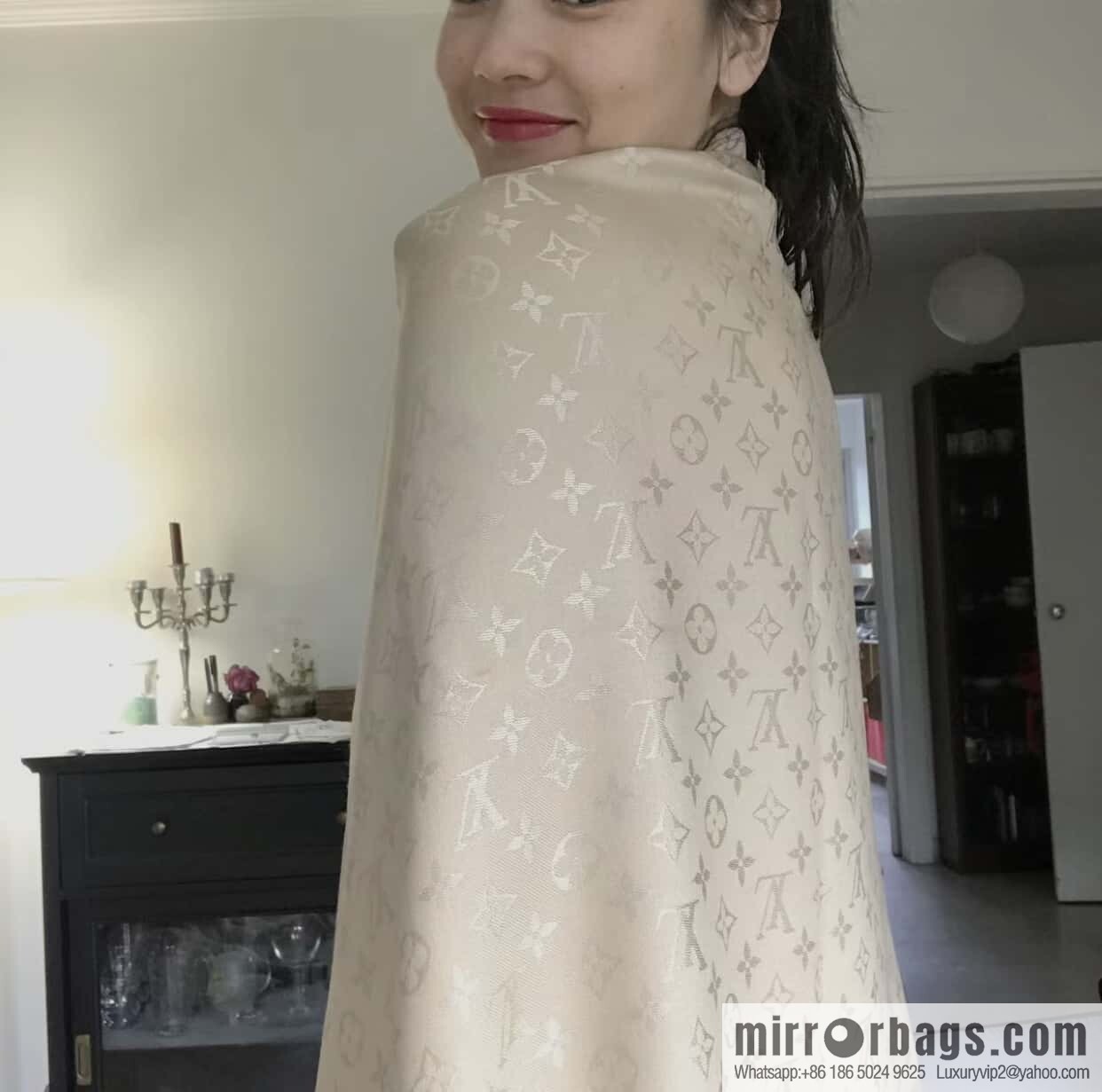 𝐋𝐨𝐮𝐢𝐬 𝐕𝐮𝐢𝐭𝐭𝐨ɴ•『 shine monogram scarf shawl M78144