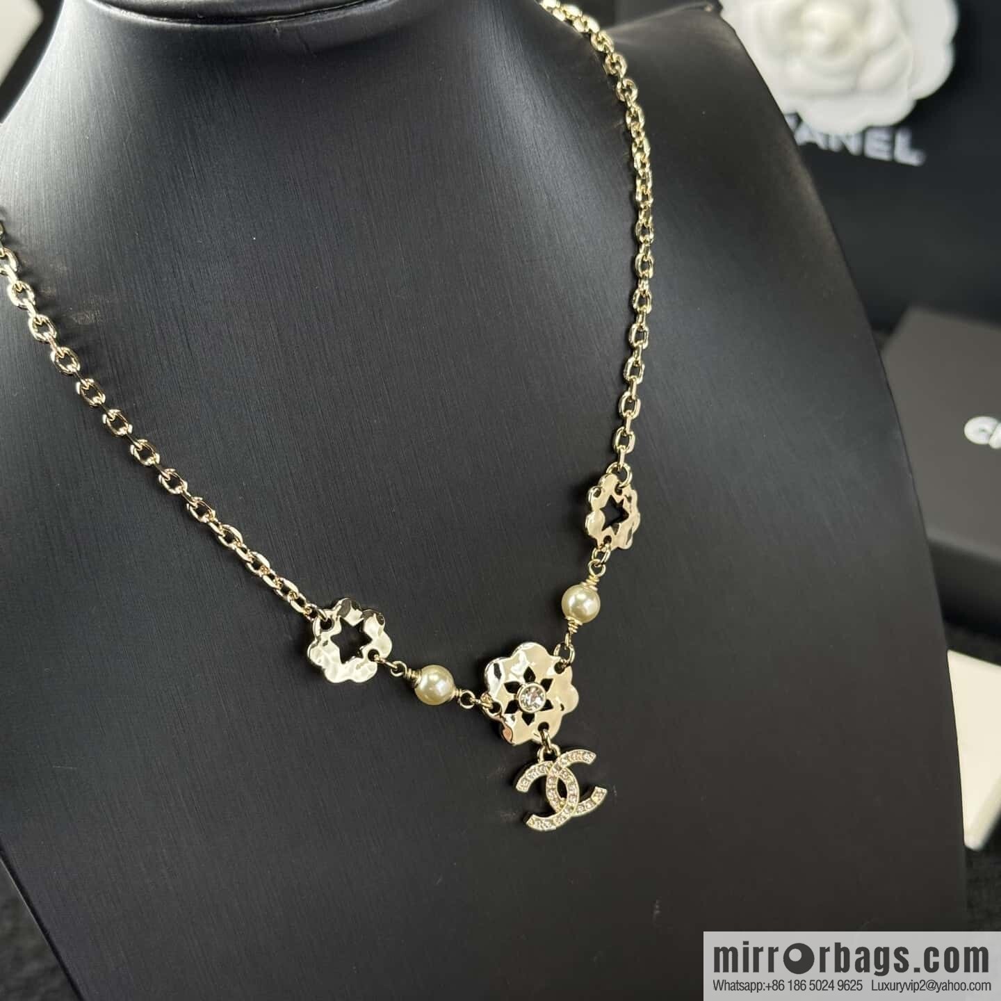 ❗️New ❗️ ☀️ New ☑️ Chanel Double C Flower Necklace ☀️