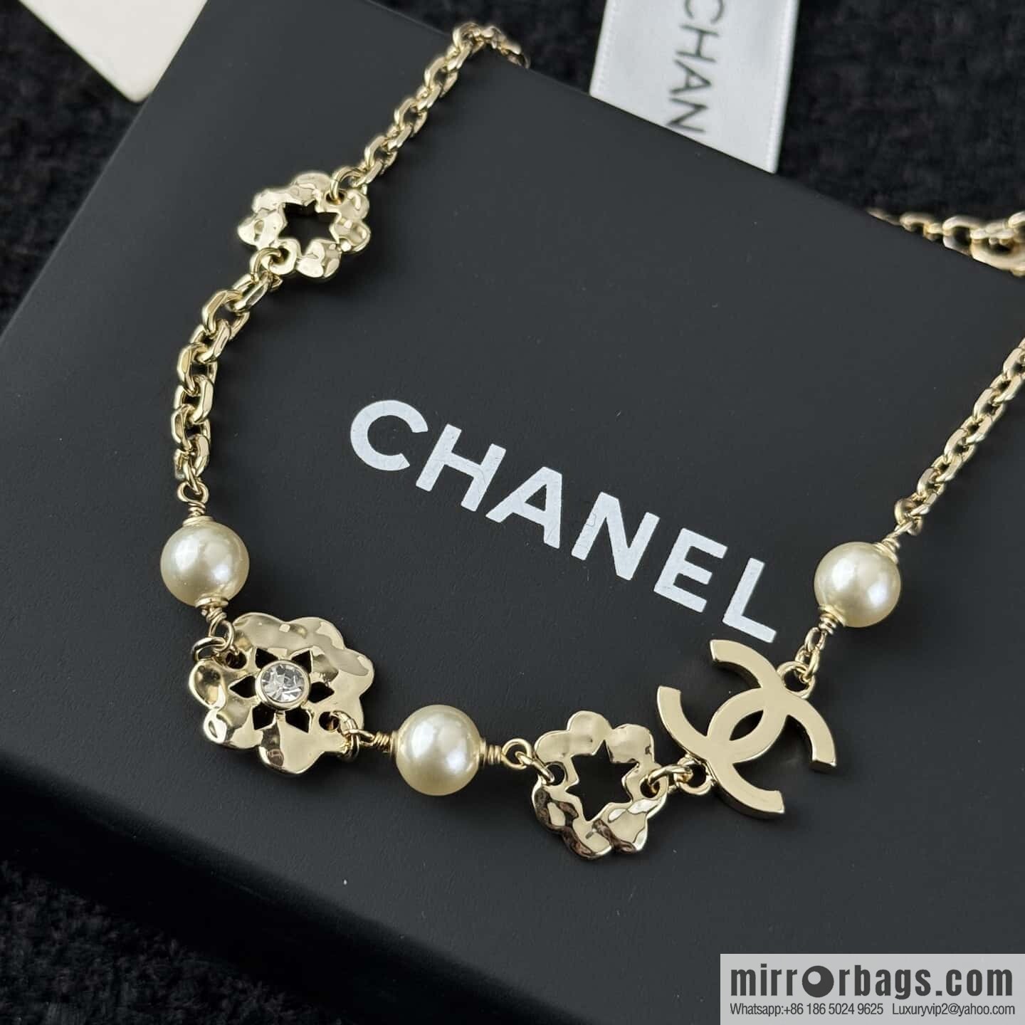 ❗️New ❗️ ☀️ New ☑️ Chanel Double C Flower Necklace ☀️