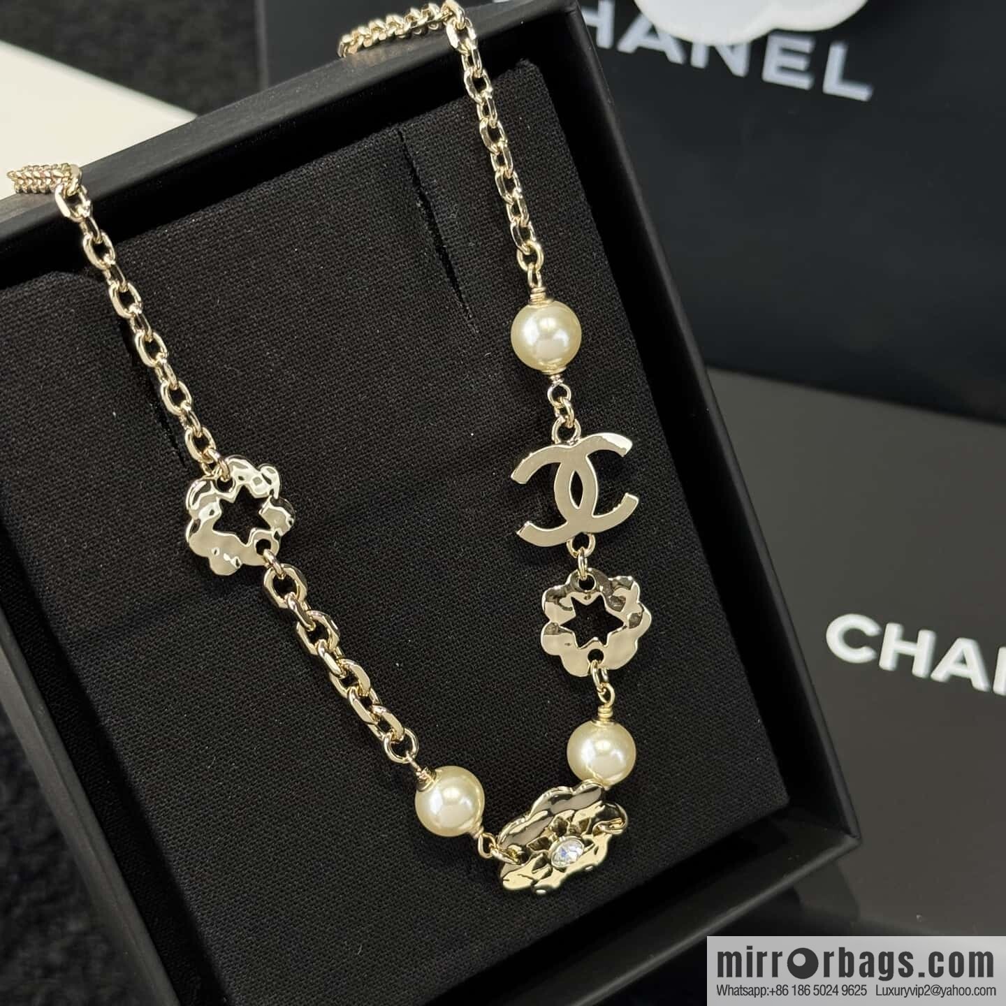 ❗️New ❗️ ☀️ New ☑️ Chanel Double C Flower Necklace ☀️