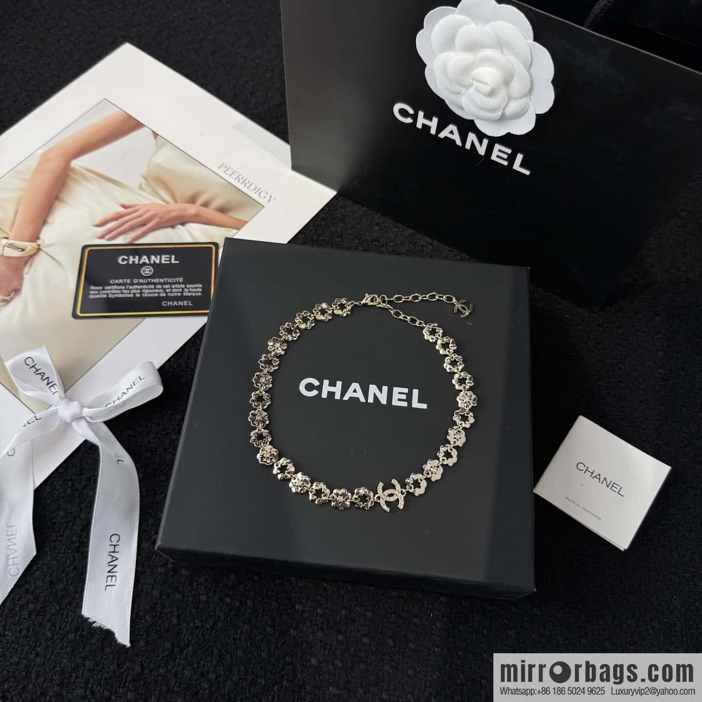 ❗️New ❗️☀️ New ☑️ Chanel Double C Flower Necklace ☀️