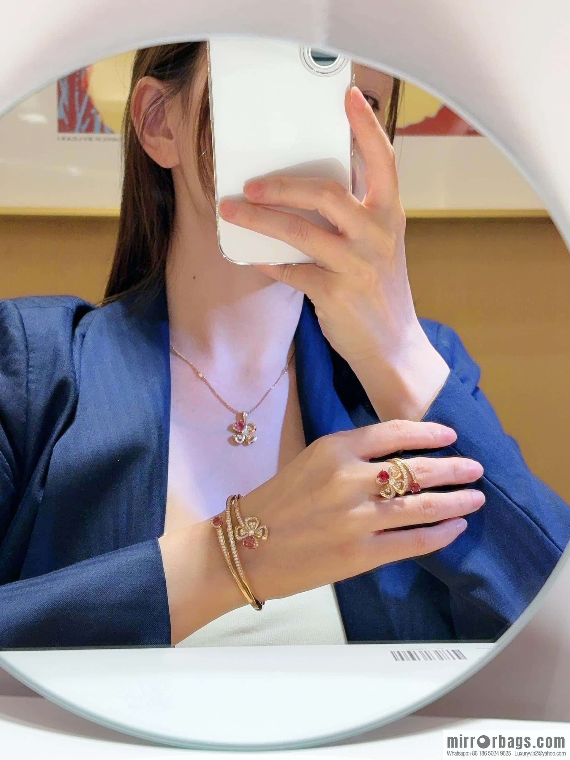 ❗️New ❗️ ☀ BVLGARI DIVAS'DREAM Ruby Clover Ring ☀️