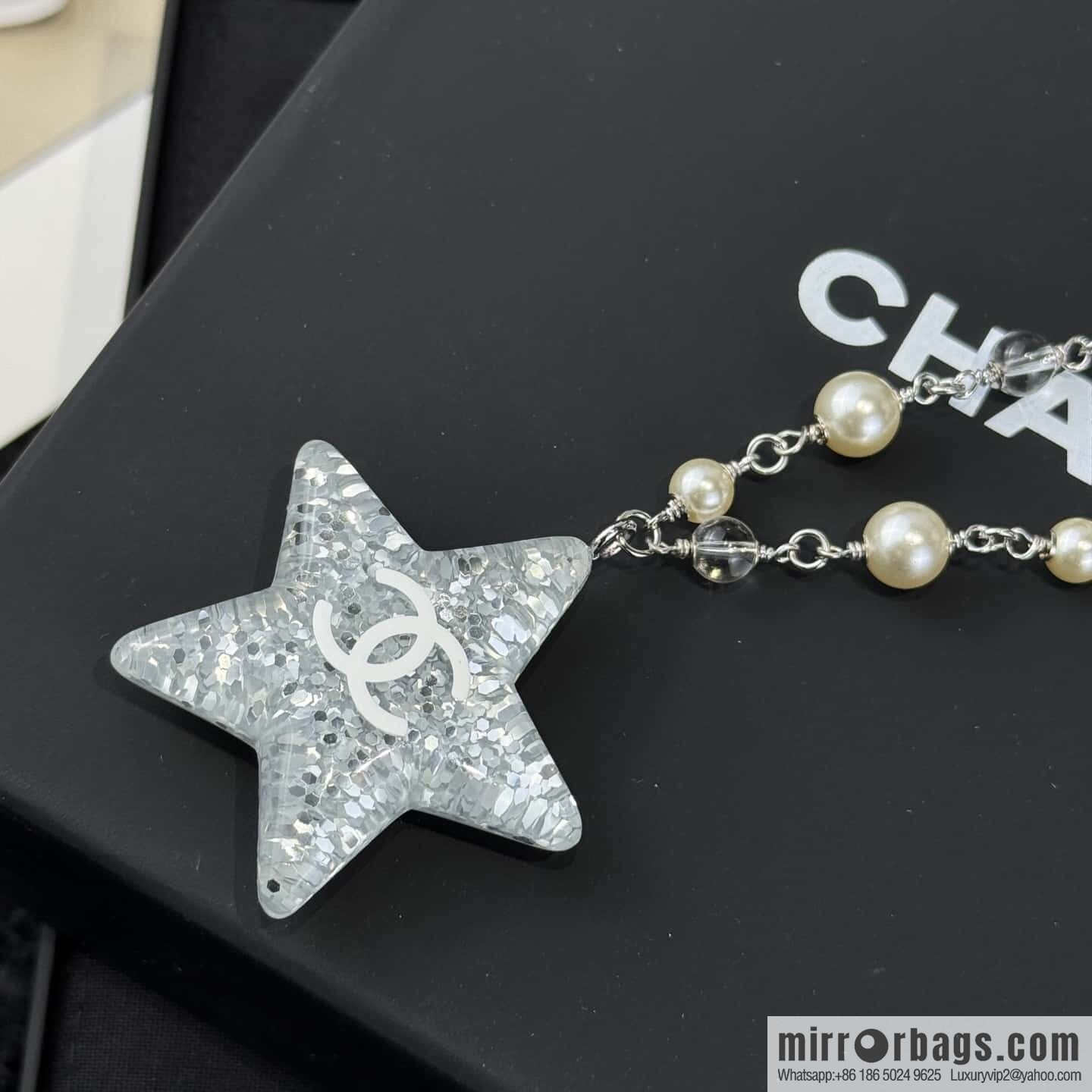❗️New ❗️☀️ New ☑️ Chanel Star ⭐ Pentagram Pearl Necklace ☀️