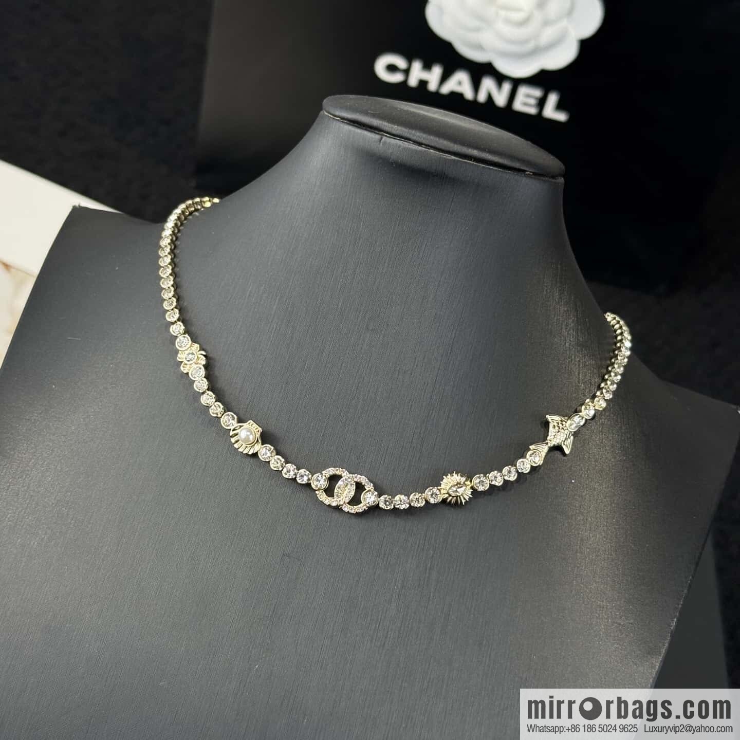 ❗️New ❗️ ☀️ New ☑️ Chanel Double C Shell Clover Fish Necklace ☀️