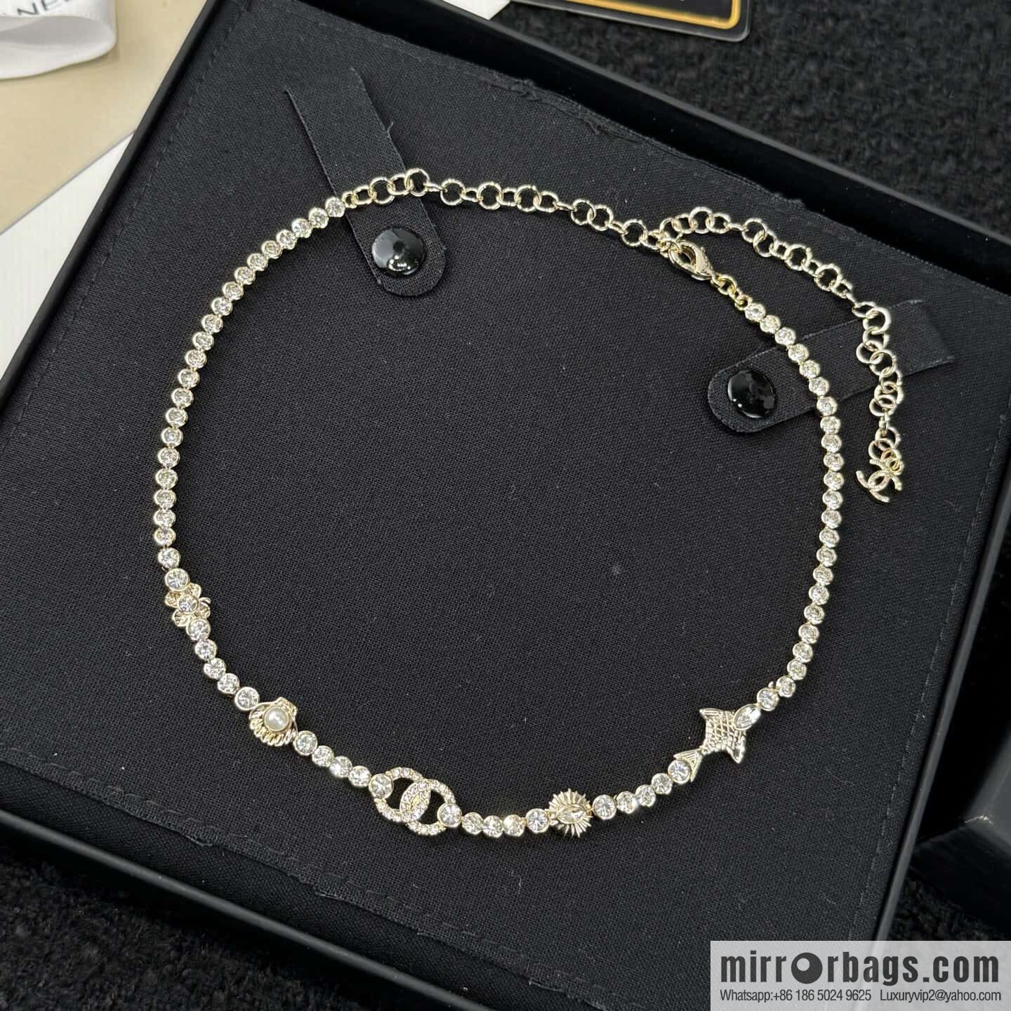 ❗️New ❗️ ☀️ New ☑️ Chanel Double C Shell Clover Fish Necklace ☀️