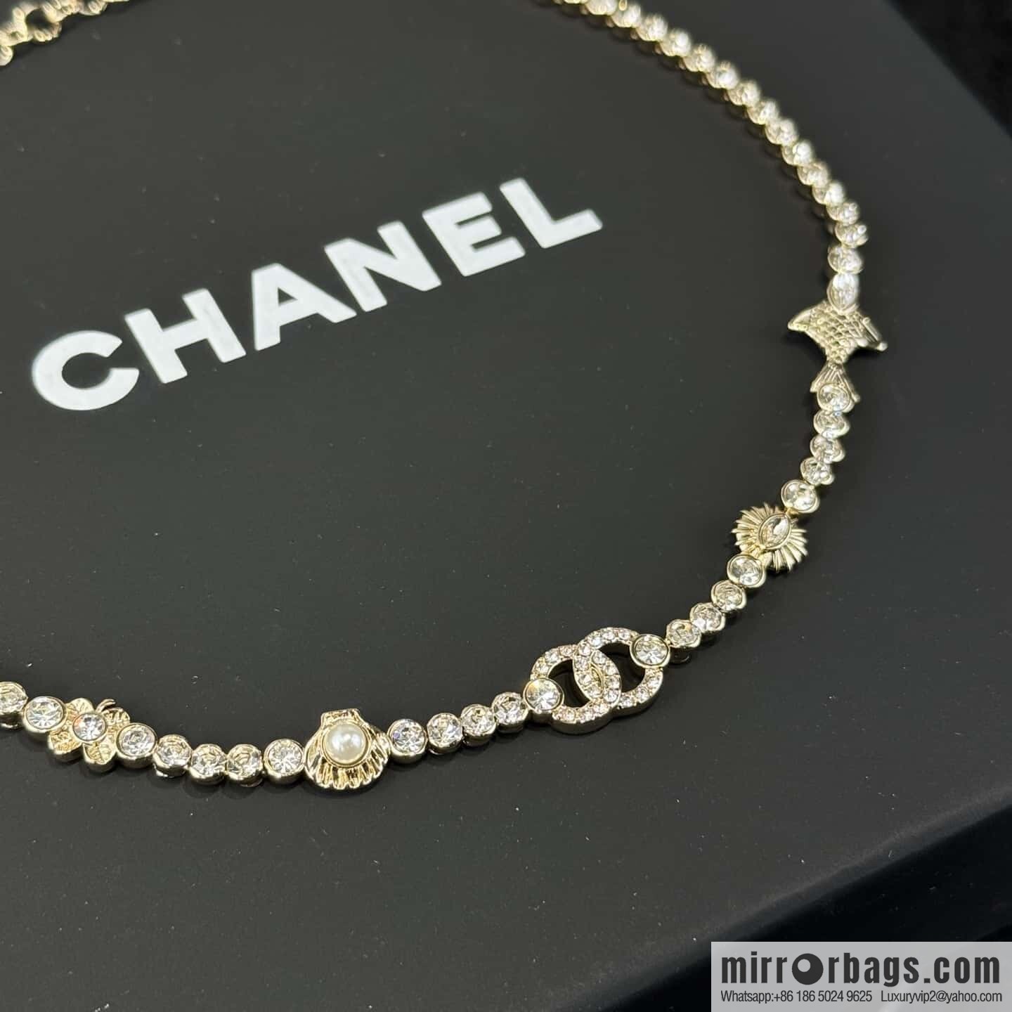 ❗️New ❗️ ☀️ New ☑️ Chanel Double C Shell Clover Fish Necklace ☀️