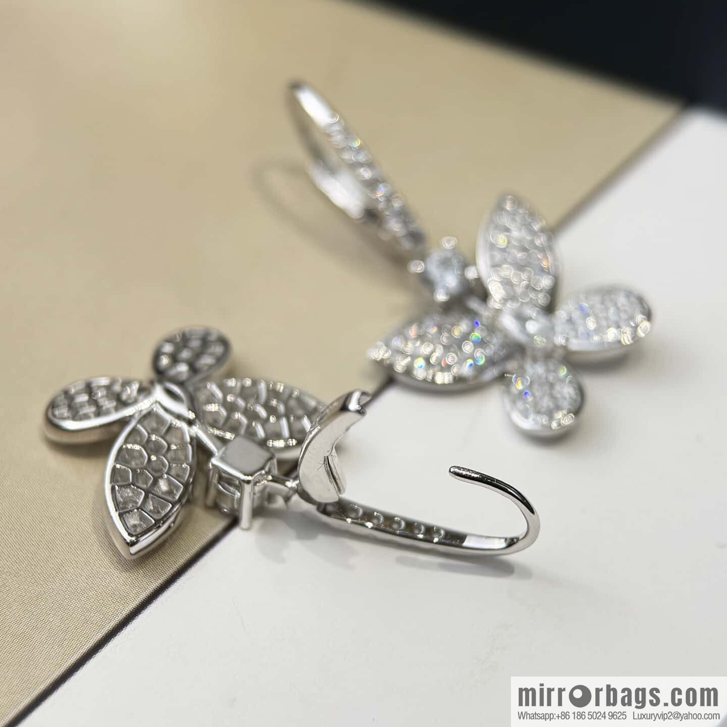 ❗️New ❗️ GRAFF butterfly diamond stud earrings