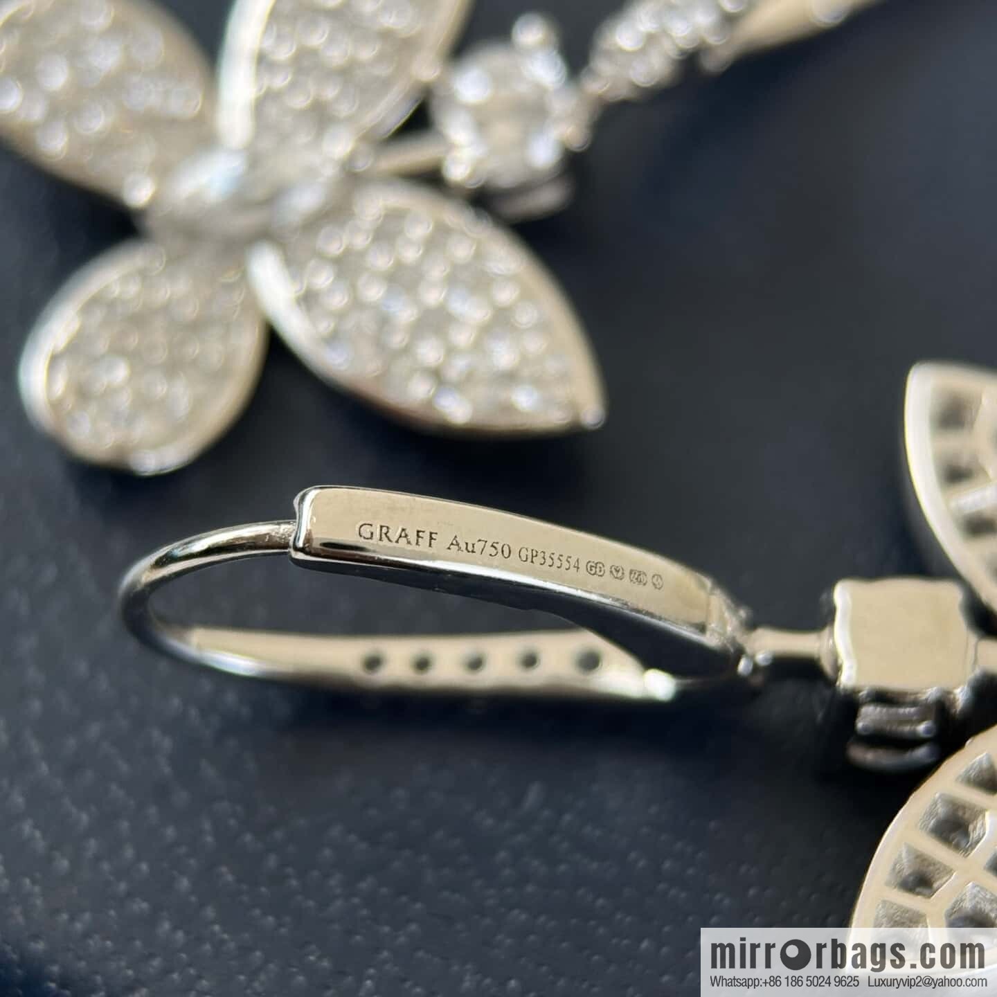 ❗️New ❗️ GRAFF butterfly diamond stud earrings