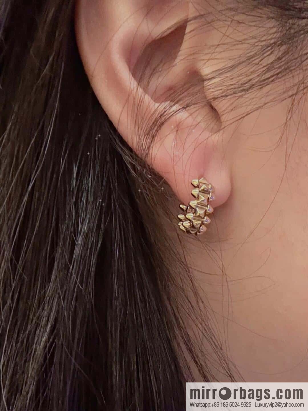 ❗️New ❗️ ☀️ Cartier clash de Cartier mini bullet full drill stud earrings ☀️