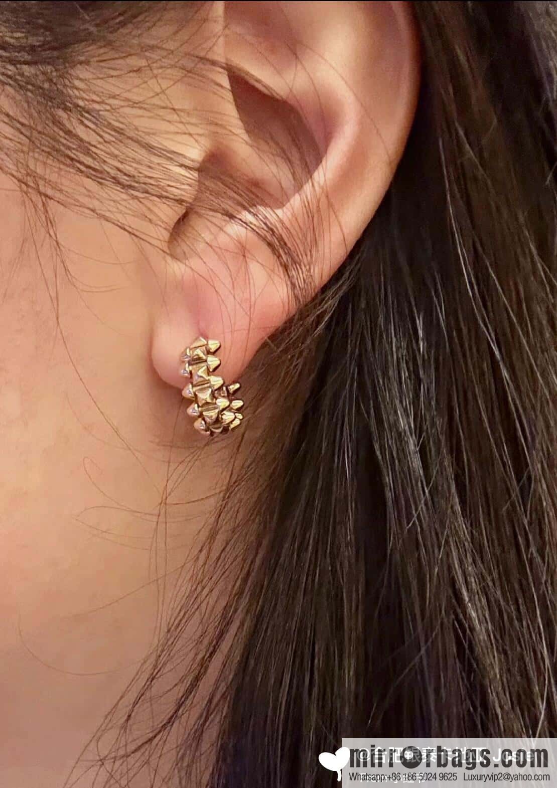 ❗️New ❗️ ☀️ Cartier clash de Cartier mini bullet full drill stud earrings ☀️