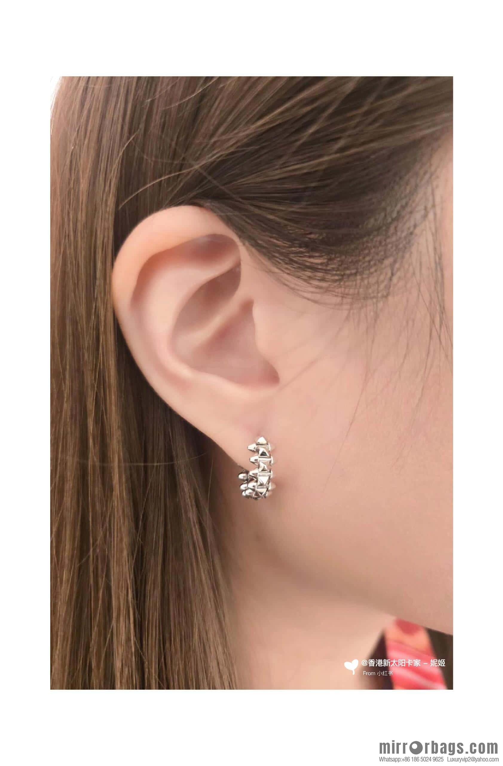 ❗️New ❗️ ☀️ Cartier clash de Cartier mini bullet full drill stud earrings ☀️