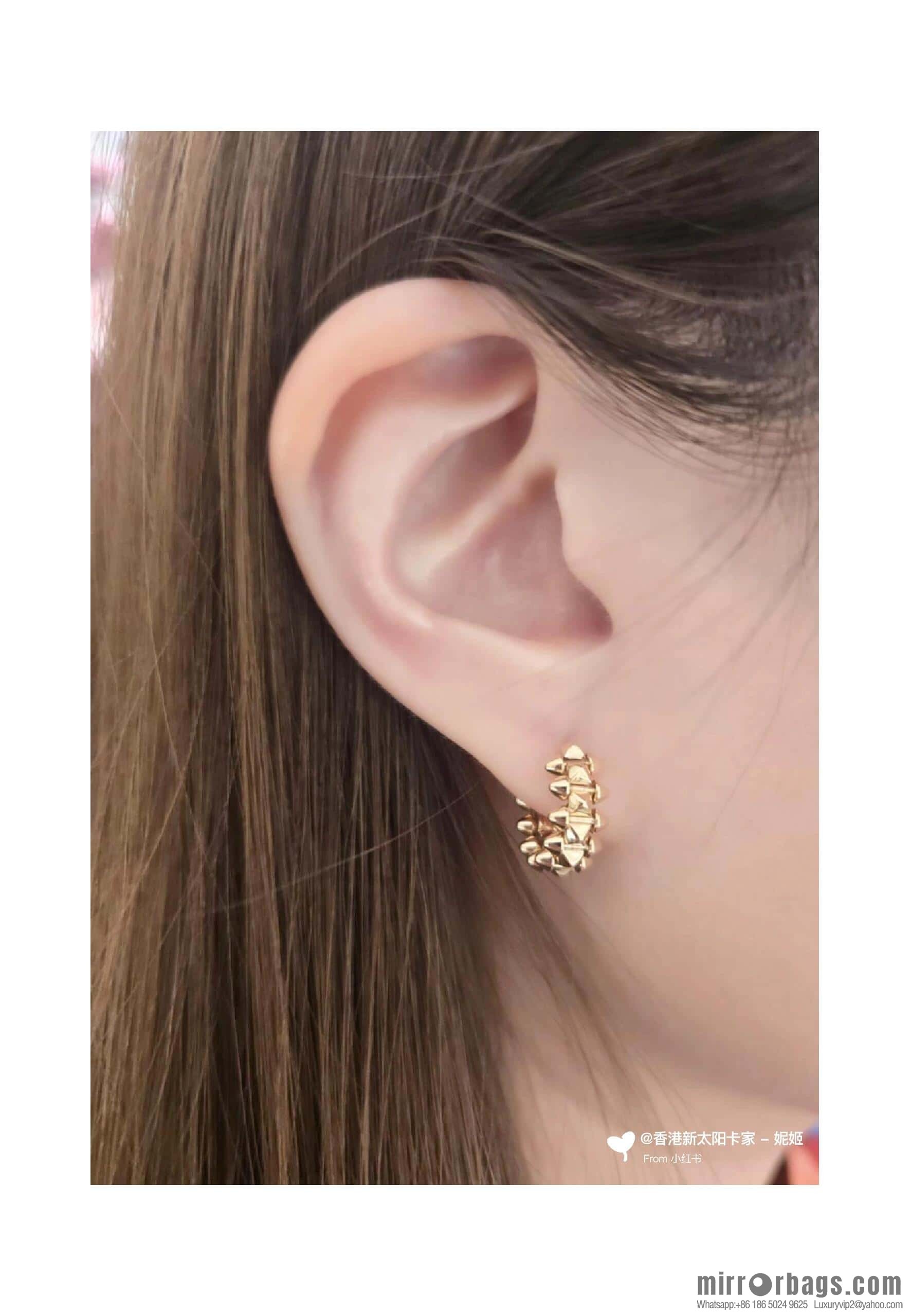 ❗️New ❗️ ☀️ Cartier clash de Cartier mini bullet full drill stud earrings ☀️