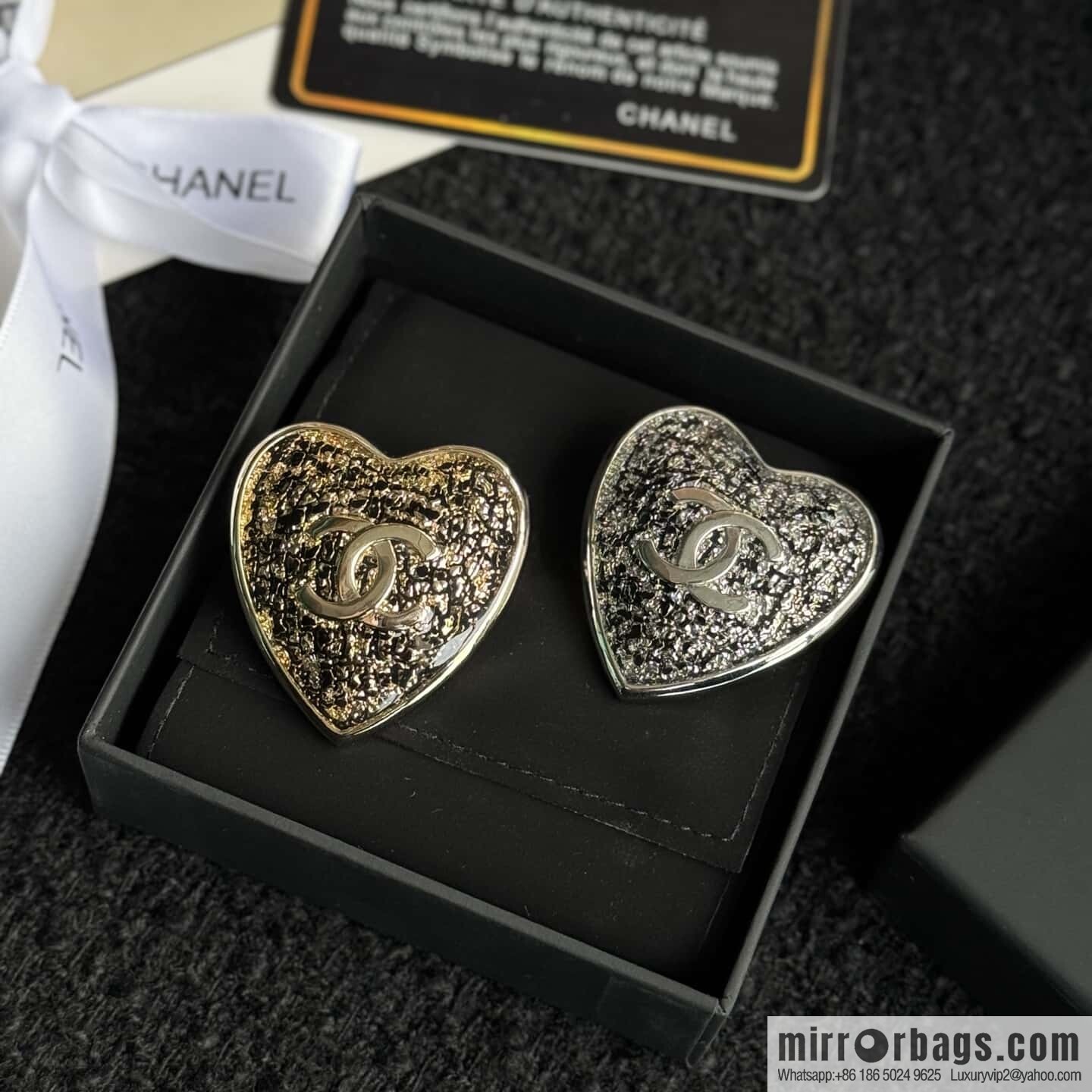 ❗️New ❗️ ☀️ new ☑️ Chanel double c peach heart love ❤️ brooch ☀️