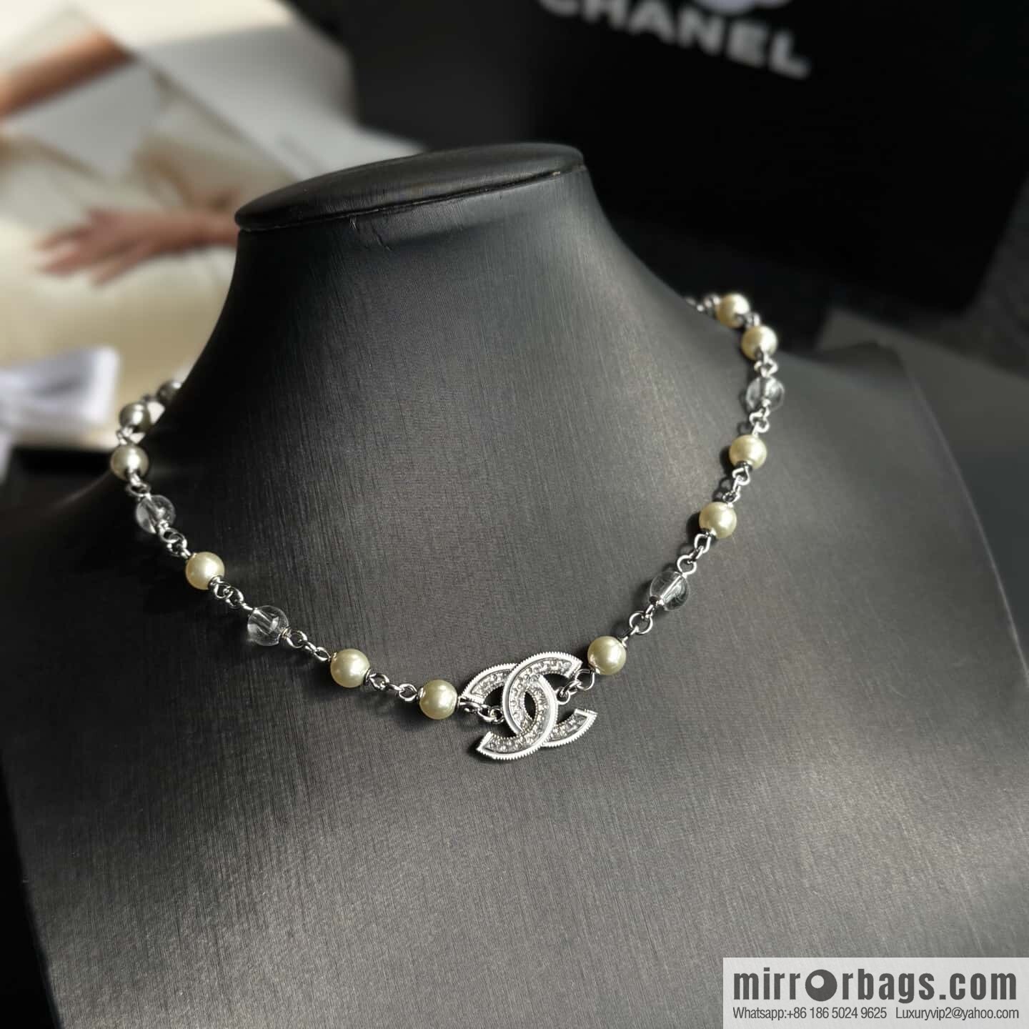 ❗️New ❗️☀️ New ☑️ Chanel Double C Pearl Necklace ☀️