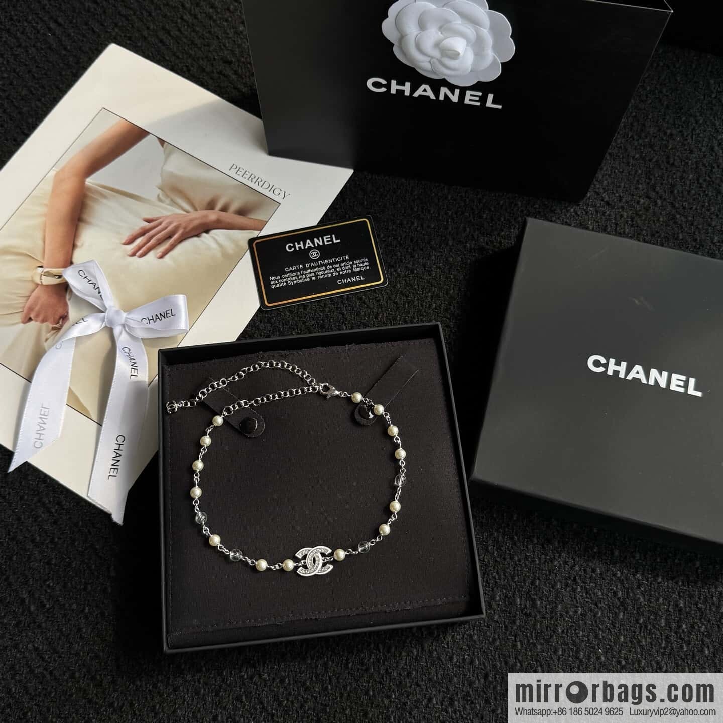 ❗️New ❗️☀️ New ☑️ Chanel Double C Pearl Necklace ☀️