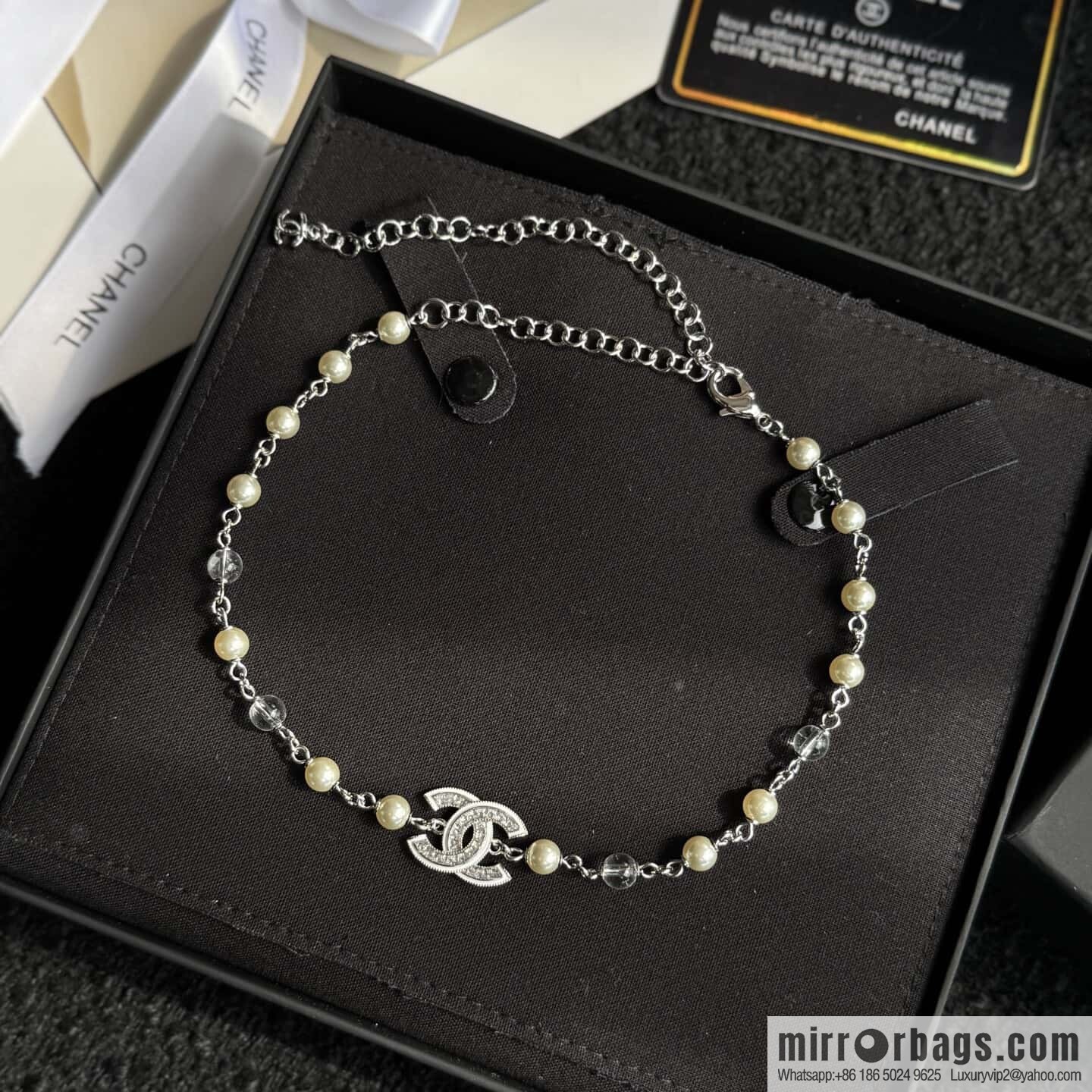 ❗️New ❗️☀️ New ☑️ Chanel Double C Pearl Necklace ☀️