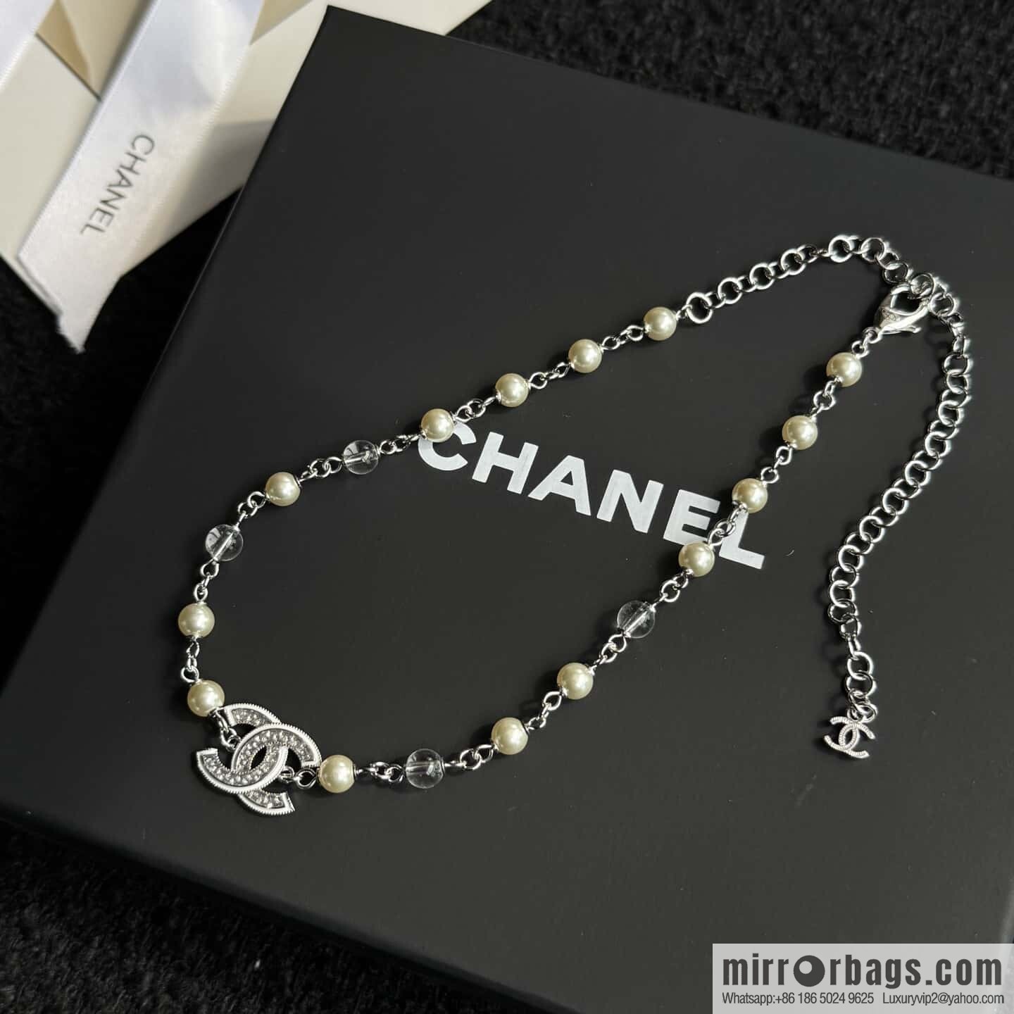 ❗️New ❗️☀️ New ☑️ Chanel Double C Pearl Necklace ☀️