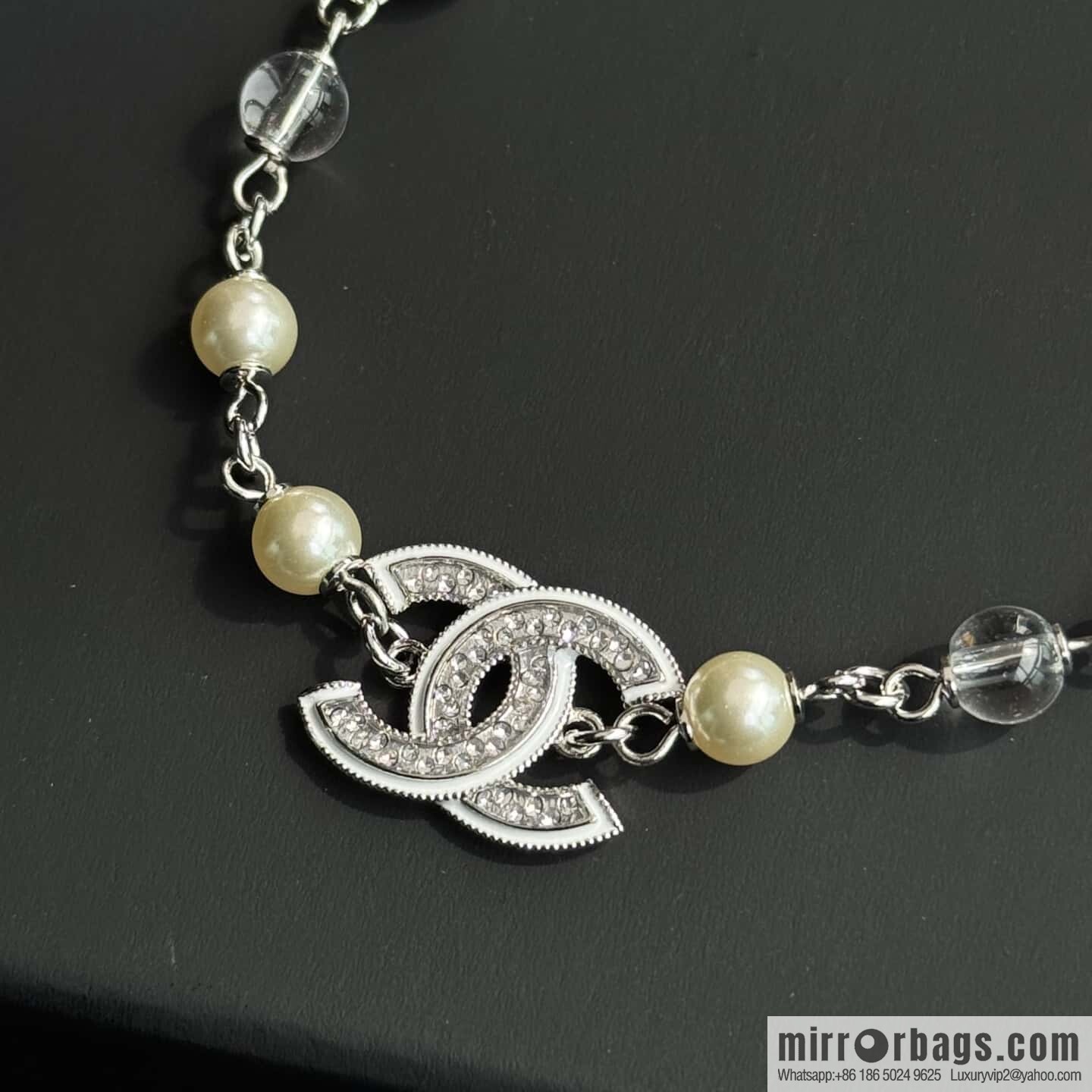 ❗️New ❗️☀️ New ☑️ Chanel Double C Pearl Necklace ☀️