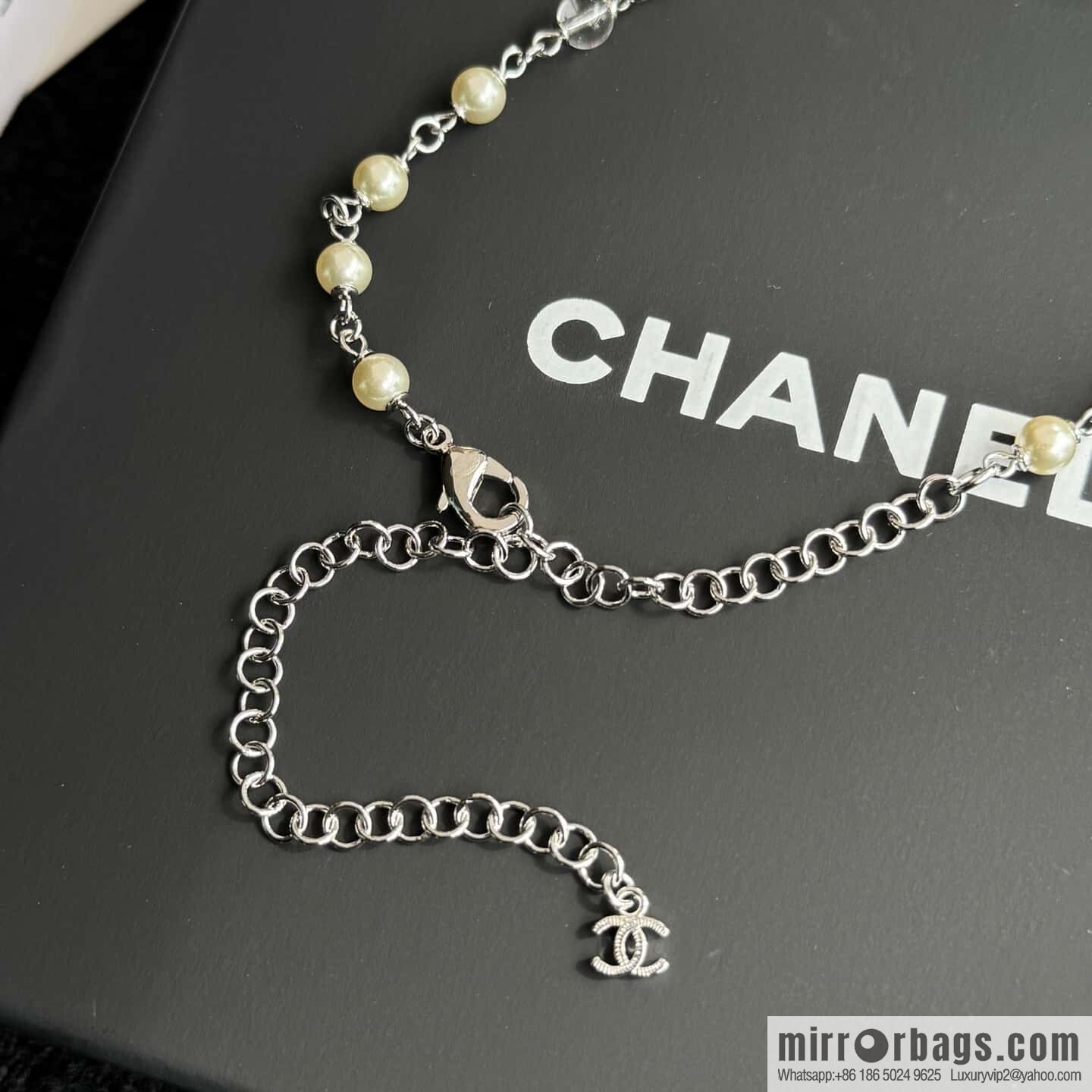 ❗️New ❗️☀️ New ☑️ Chanel Double C Pearl Necklace ☀️