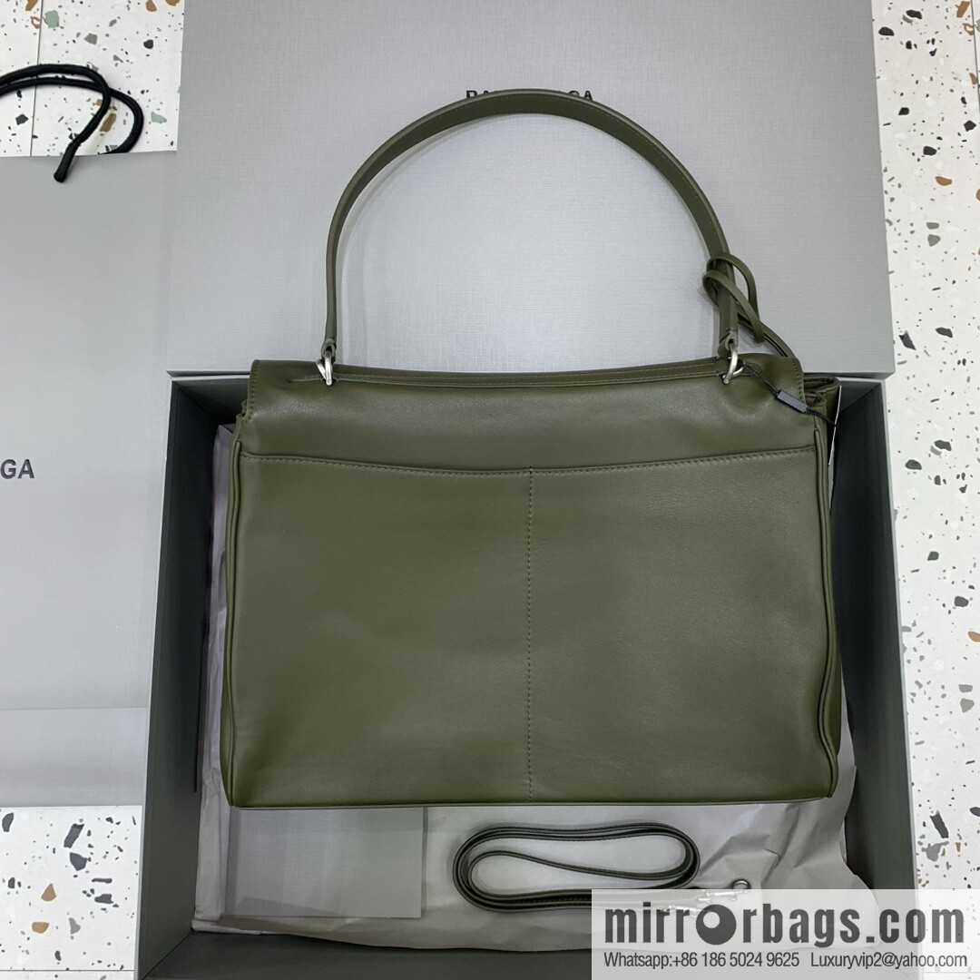 [Large green silver buckle 】 𝐁𝐀𝐋𝐄𝐍𝐂𝐈𝐀𝐆𝐀 𝐑𝐎𝐃𝐄𝐎 𝐁𝐀𝐆 series handbag model number: 78972