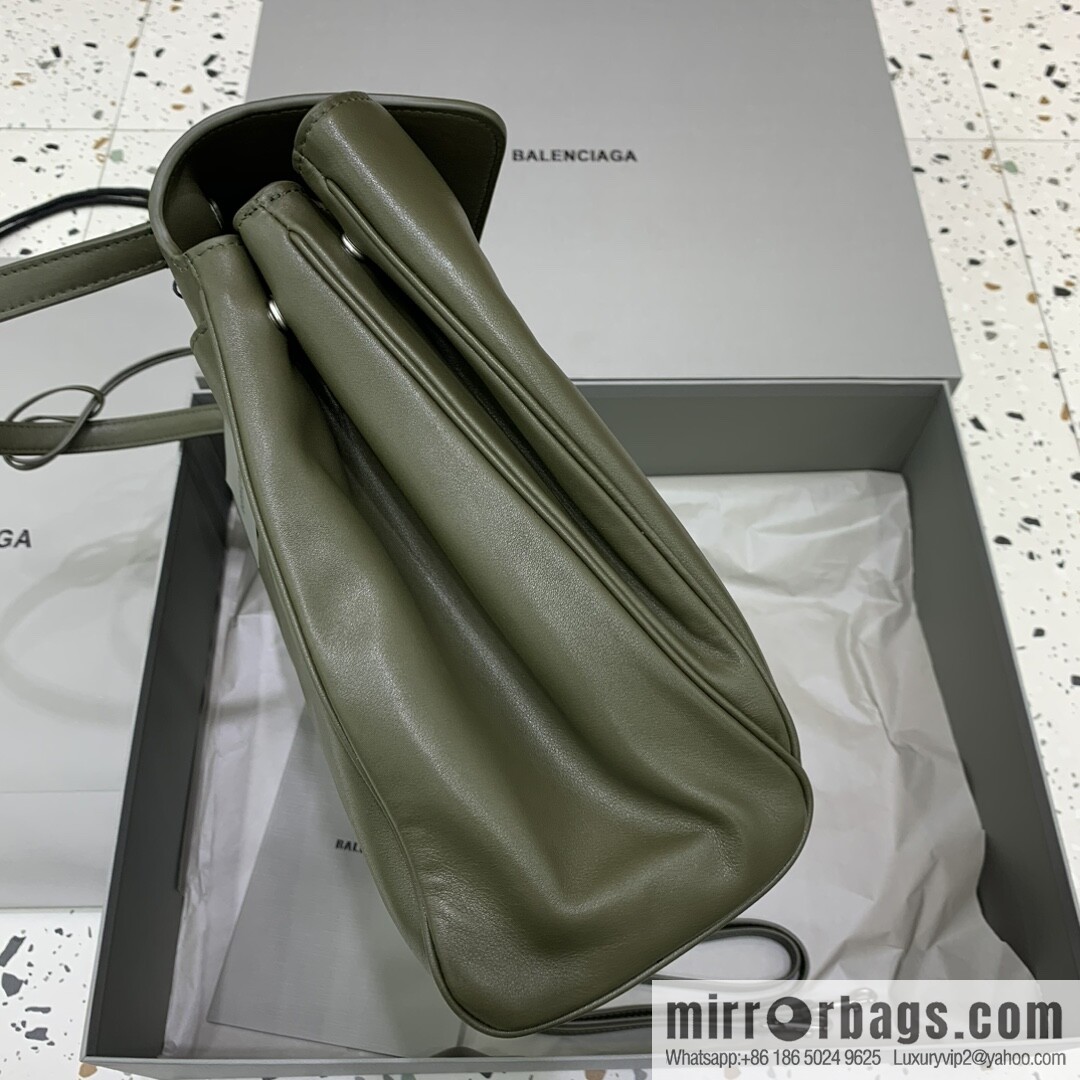 [Large green silver buckle 】 𝐁𝐀𝐋𝐄𝐍𝐂𝐈𝐀𝐆𝐀 𝐑𝐎𝐃𝐄𝐎 𝐁𝐀𝐆 series handbag model number: 78972
