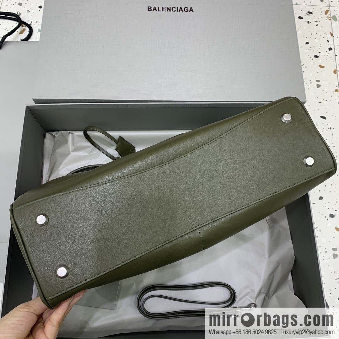 [Large green silver buckle 】 𝐁𝐀𝐋𝐄𝐍𝐂𝐈𝐀𝐆𝐀 𝐑𝐎𝐃𝐄𝐎 𝐁𝐀𝐆 series handbag model number: 78972