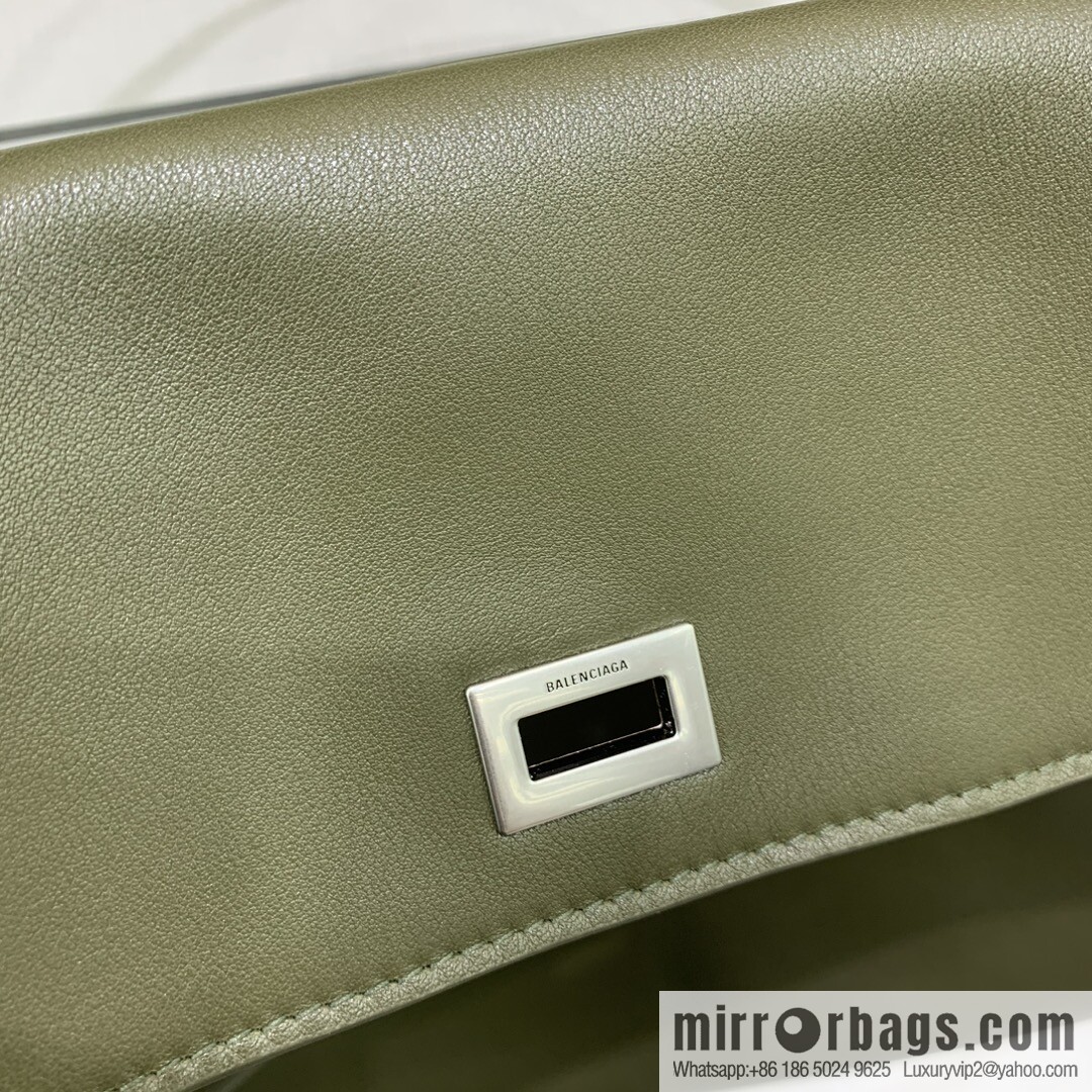 [Large green silver buckle 】 𝐁𝐀𝐋𝐄𝐍𝐂𝐈𝐀𝐆𝐀 𝐑𝐎𝐃𝐄𝐎 𝐁𝐀𝐆 series handbag model number: 78972