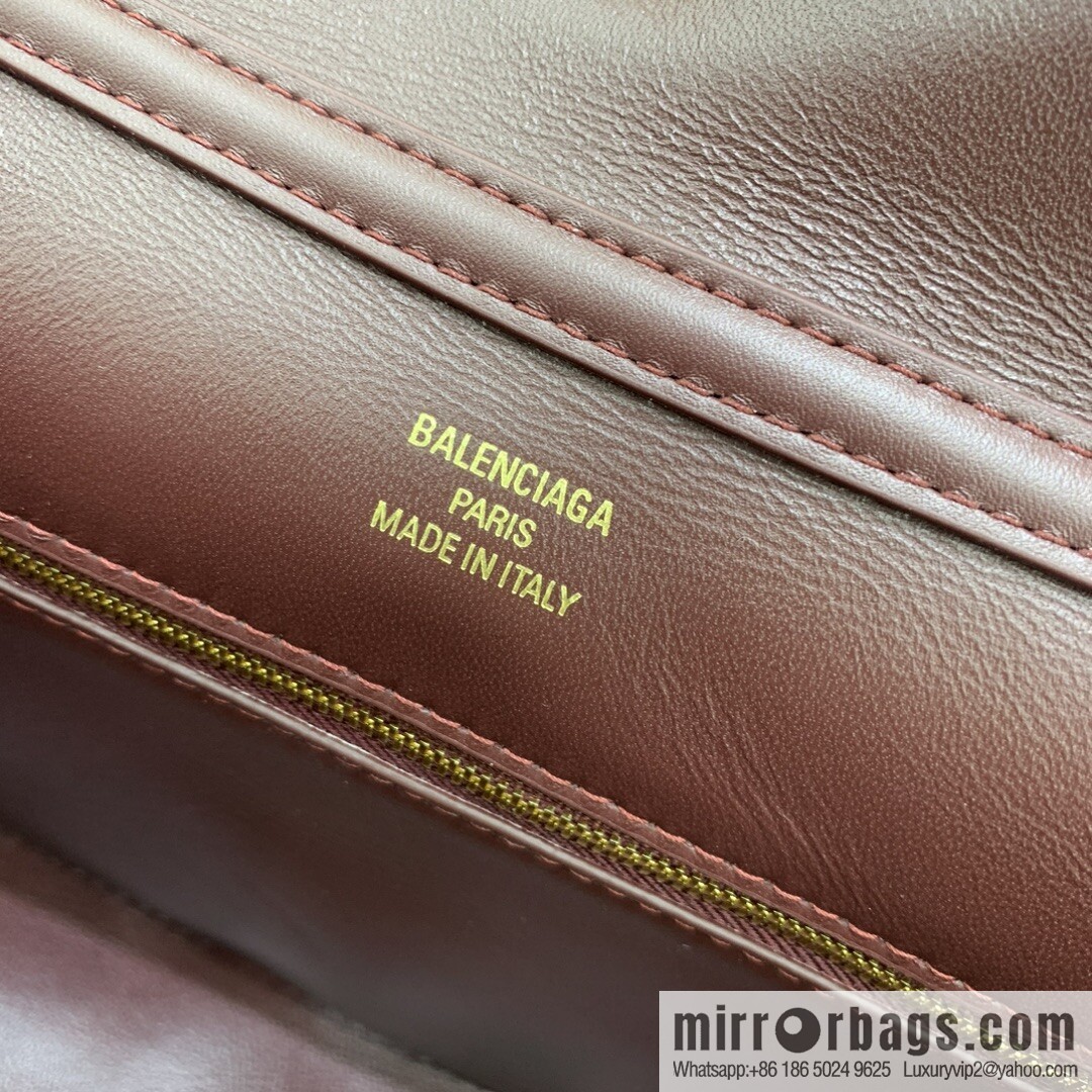 [Medium jujube gold buckle 】 𝐁𝐀𝐋𝐄𝐍𝐂𝐈𝐀𝐆𝐀 𝐑𝐎𝐃𝐄𝐎 𝐁𝐀𝐆 series handbag model number: 78972