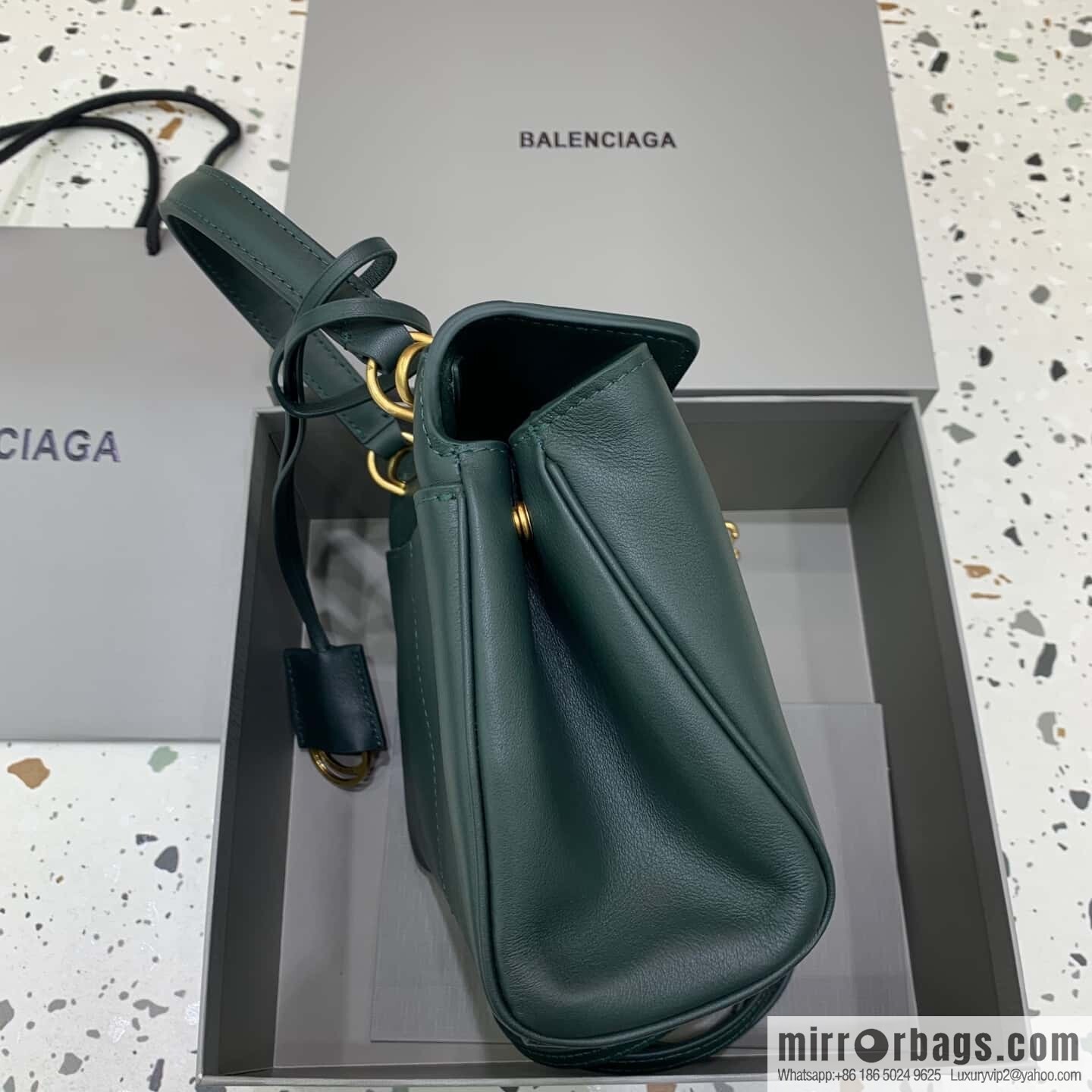 Balenciag rodeo mini [malachite green] Model: 78972 handbag