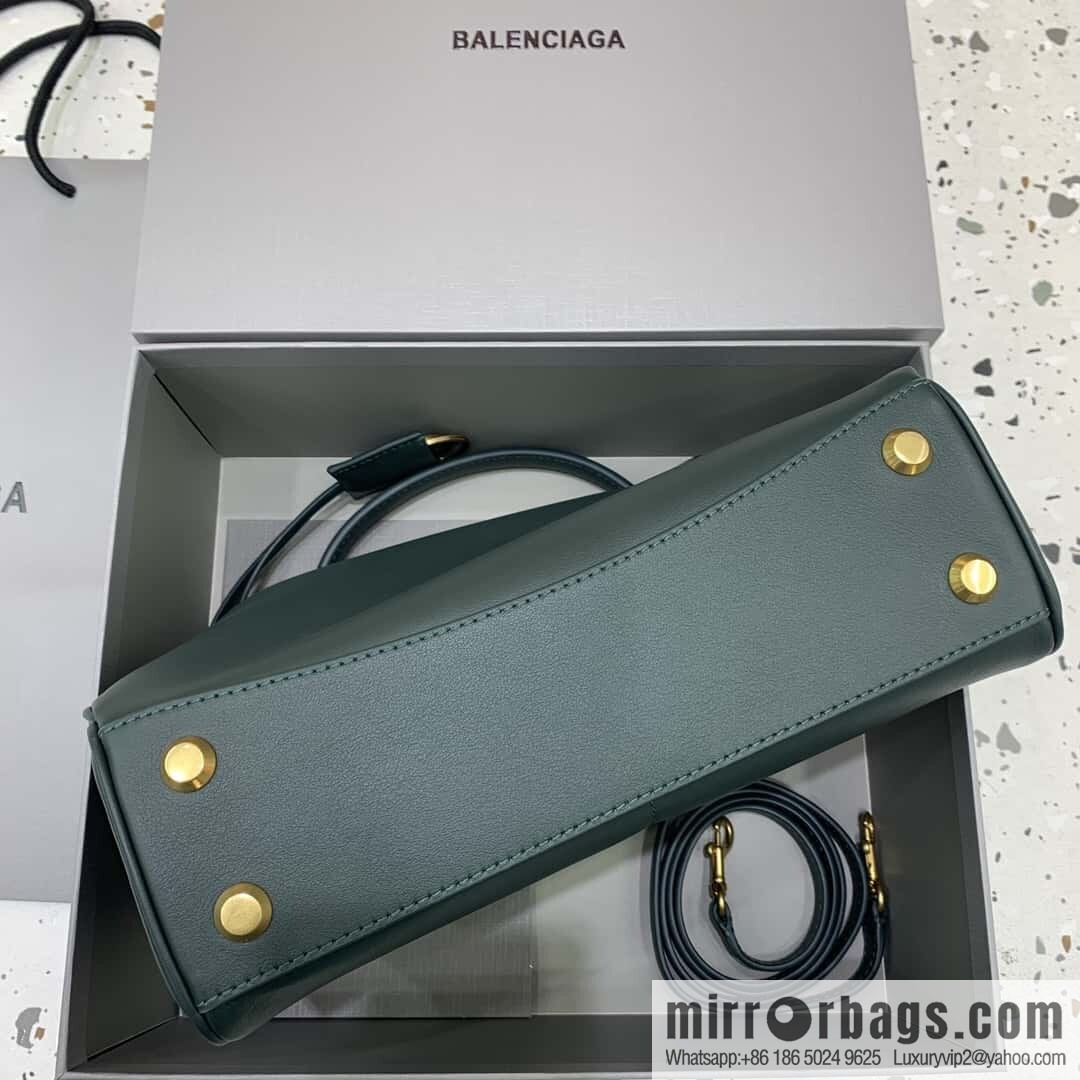 🖤[Small malachite green 】 𝐁𝐀𝐋𝐄𝐍𝐂𝐈𝐀𝐆𝐀 𝐑𝐎𝐃𝐄𝐎 𝐁𝐀𝐆 series handbag model number: 78972